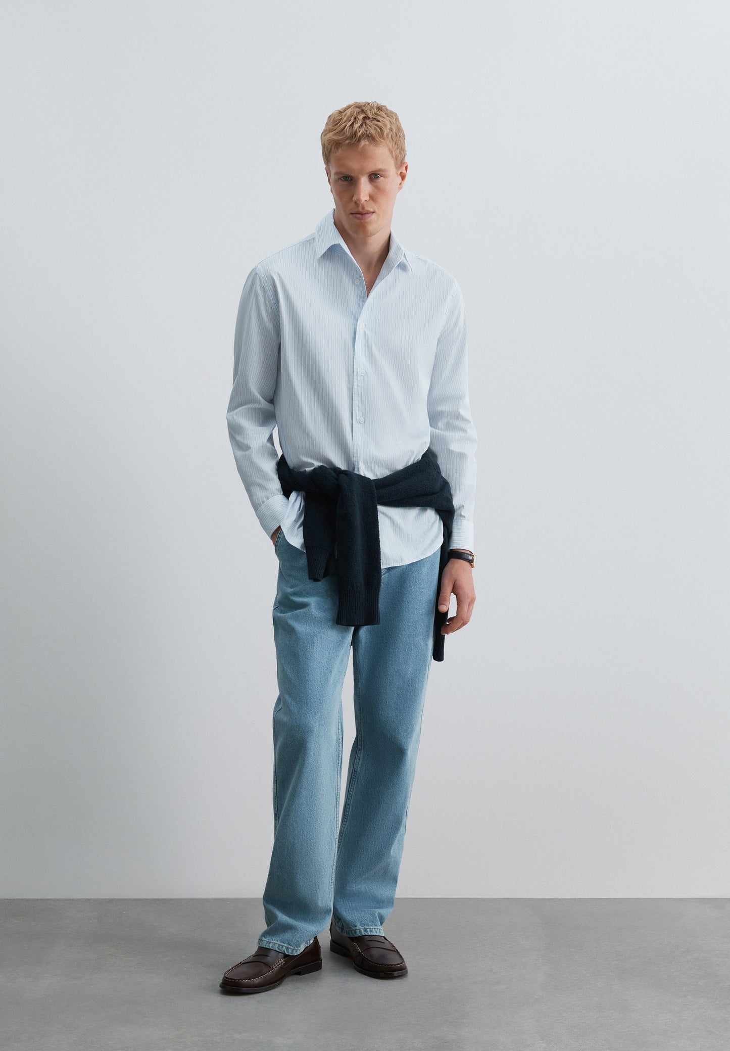 LIGHTWEIGHT COTTON POPLIN SHIRT