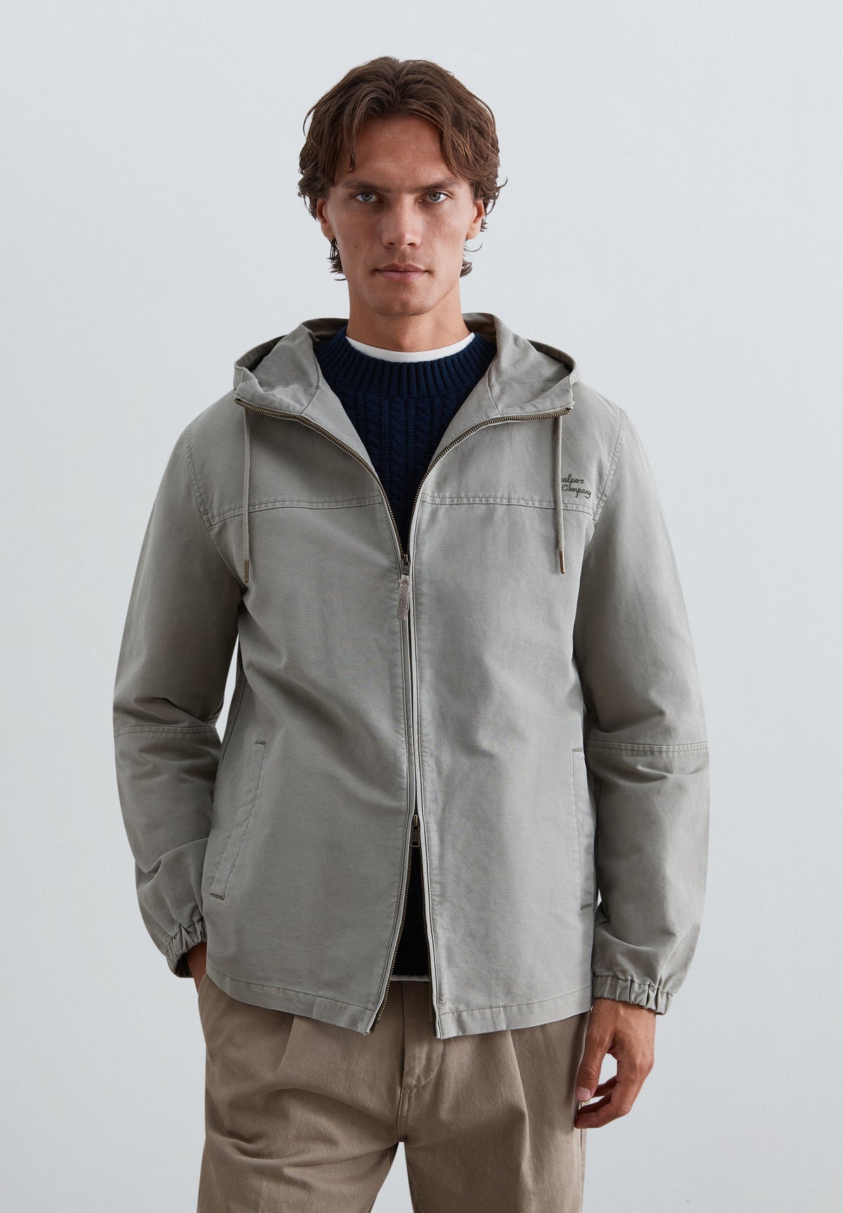 COTTON JACKET WITH HOOD