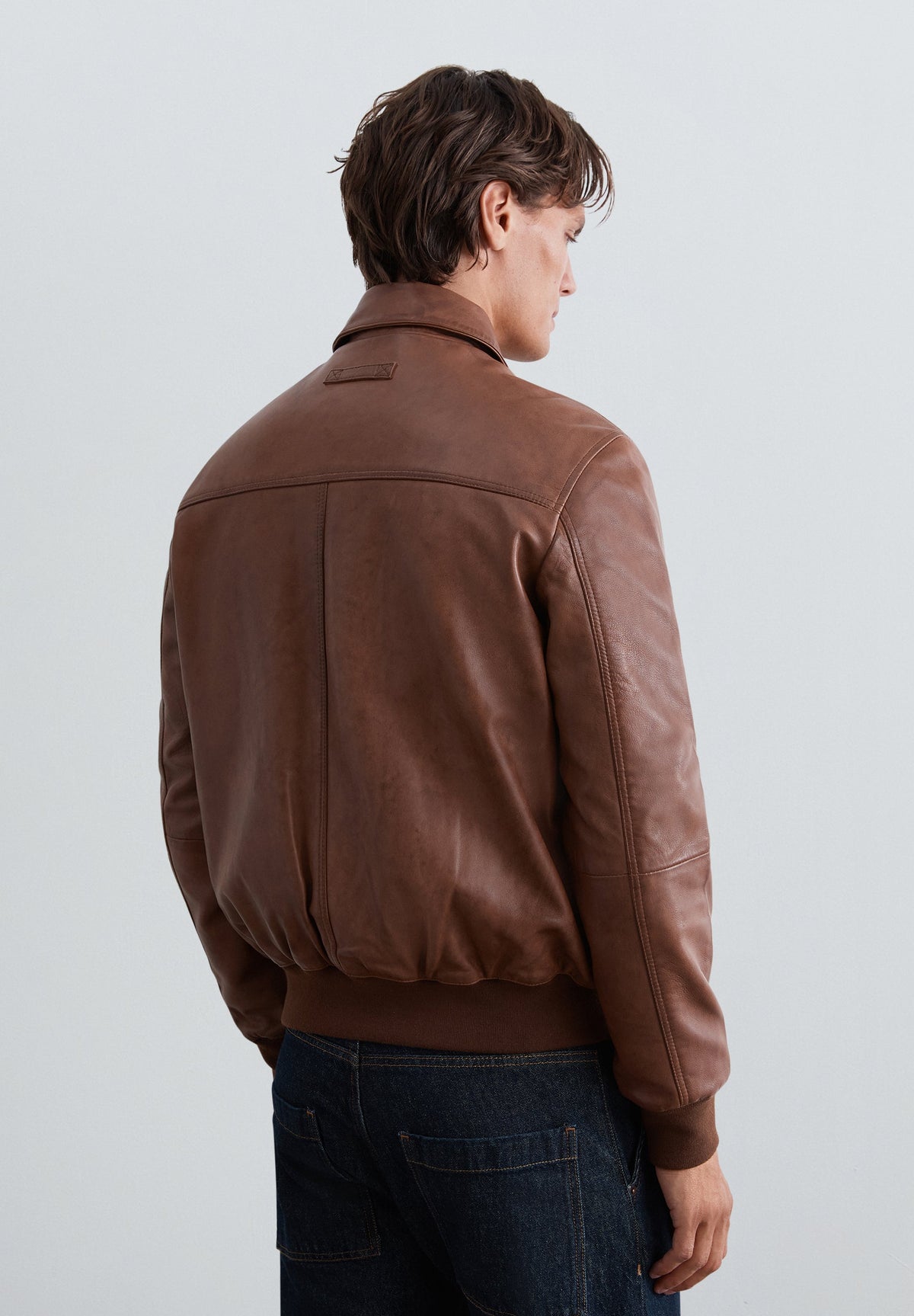 LEATHER JACKET WITH POCKETS
