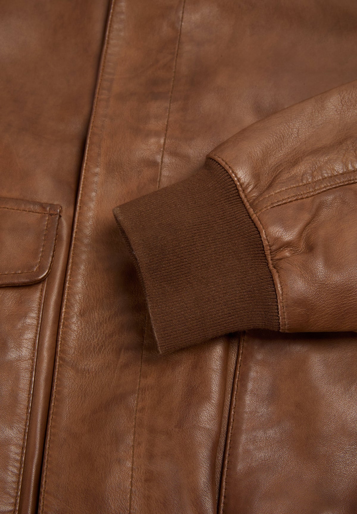 LEATHER JACKET WITH POCKETS