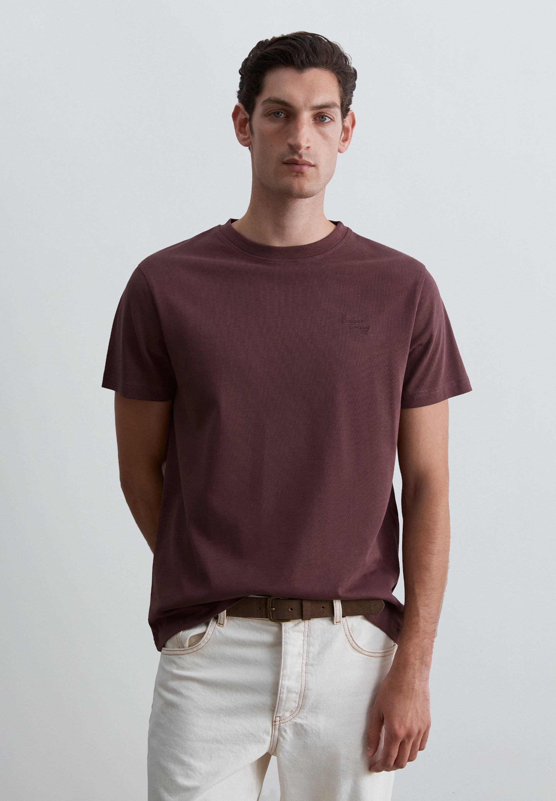 HEAVY KNIT EMBROIDERED T-SHIRT