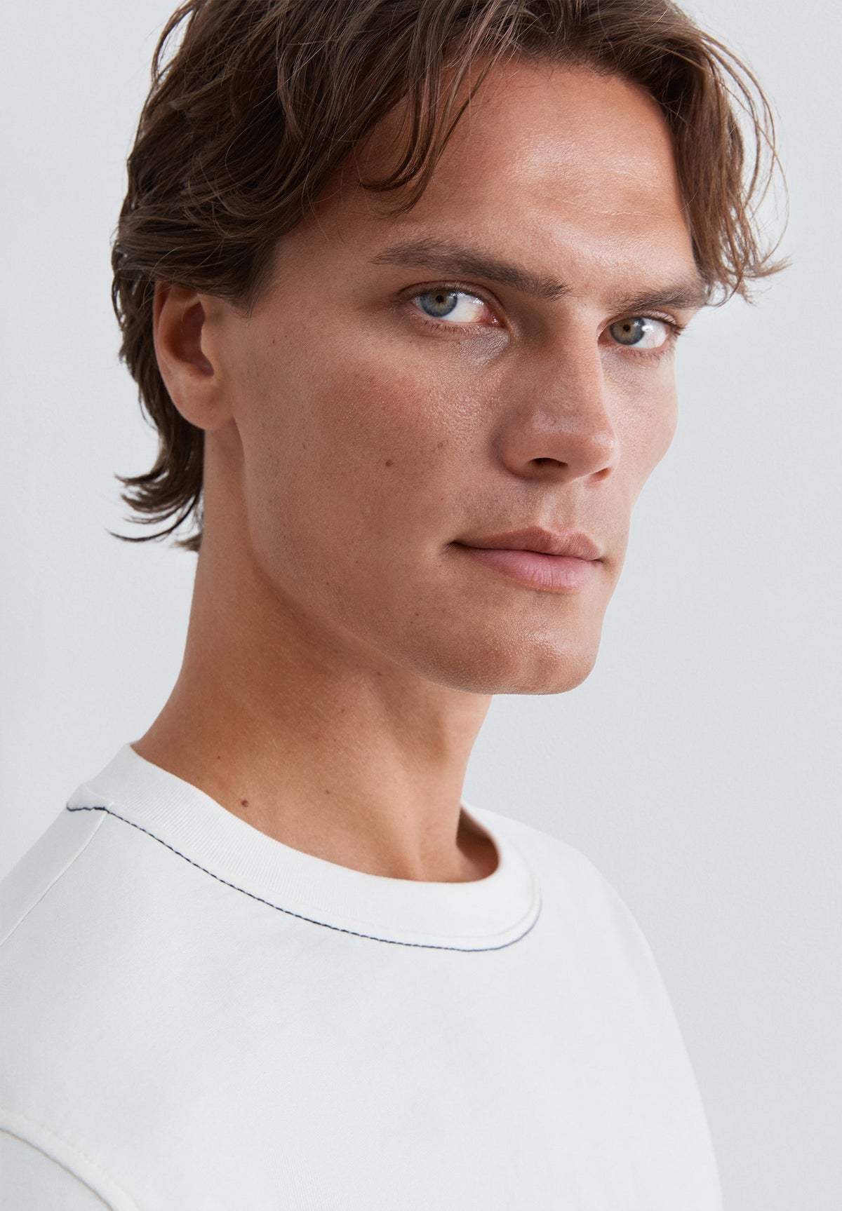 HEAVY JERSEY T-SHIRT WITH STITCHING