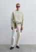 CREWNECK SWEATSHIRT WITH TONAL EMBROIDERY