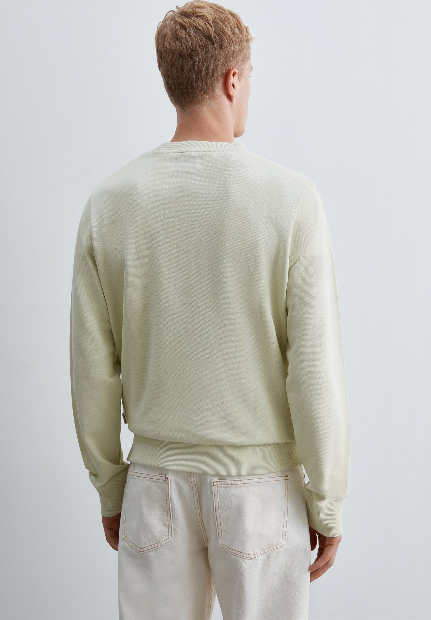 CREWNECK SWEATSHIRT WITH TONAL EMBROIDERY