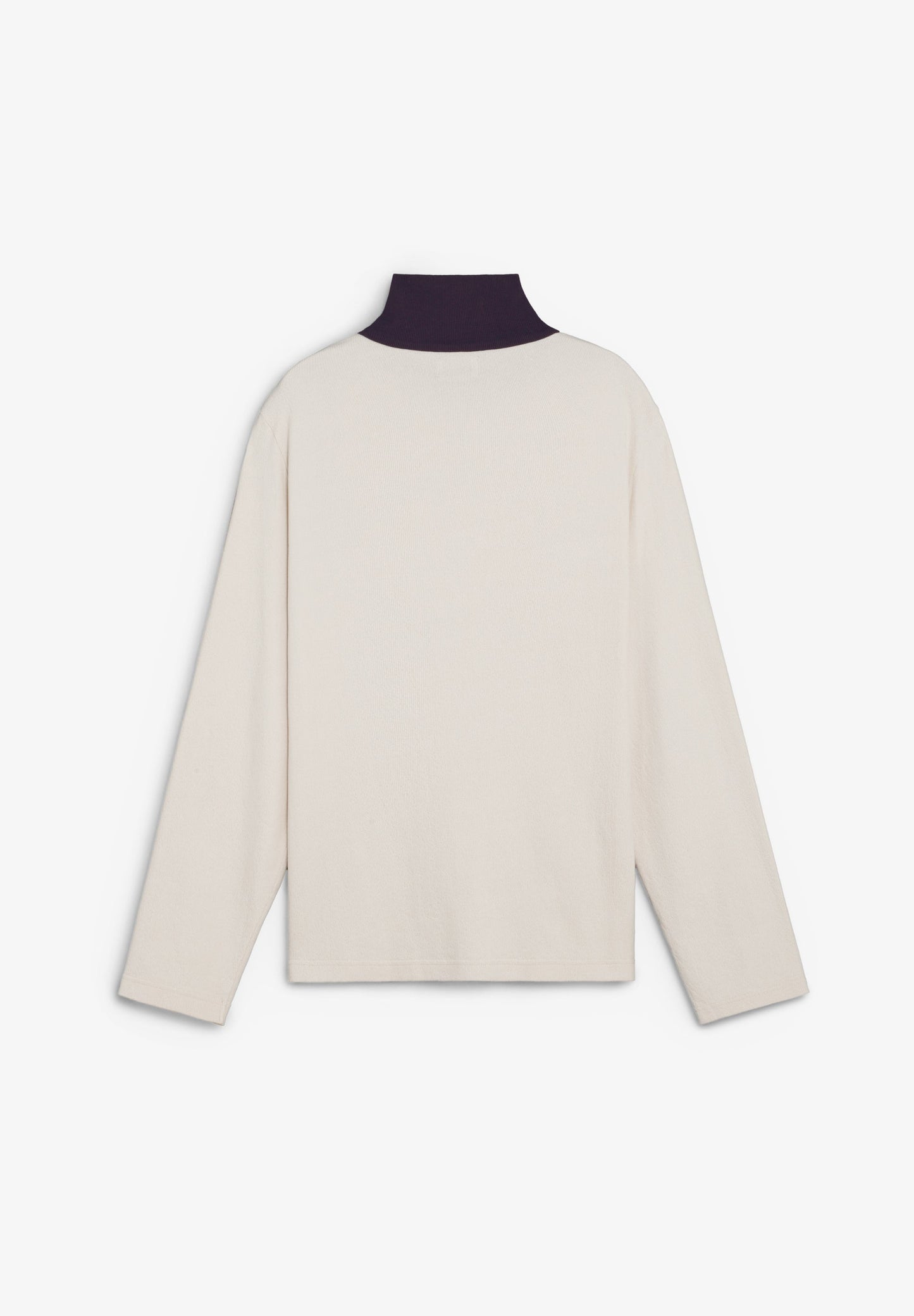 HALF-ZIP SWEATSHIRT WITH CONTRAST COLLAR