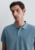 PIQUÉ POLO SHIRT WITH TONAL SKULL