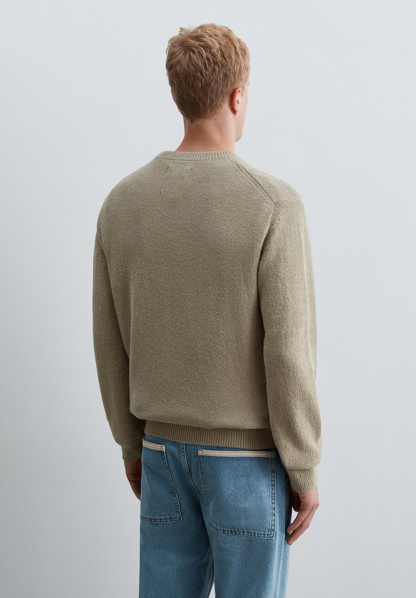 TEXTURED COTTON SWEATER