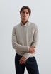 HALF-ZIP WOOL SWEATER