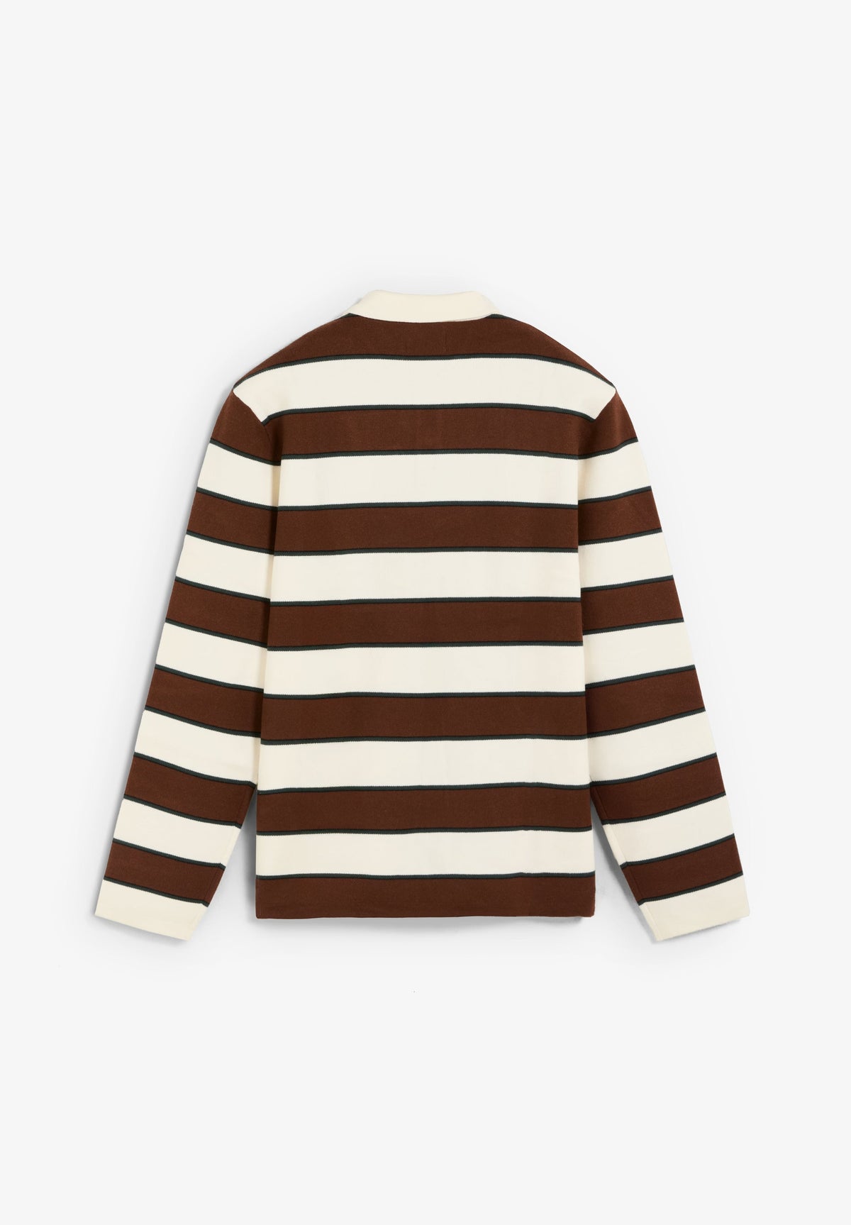 STRIPED POLO NECK SWEATER