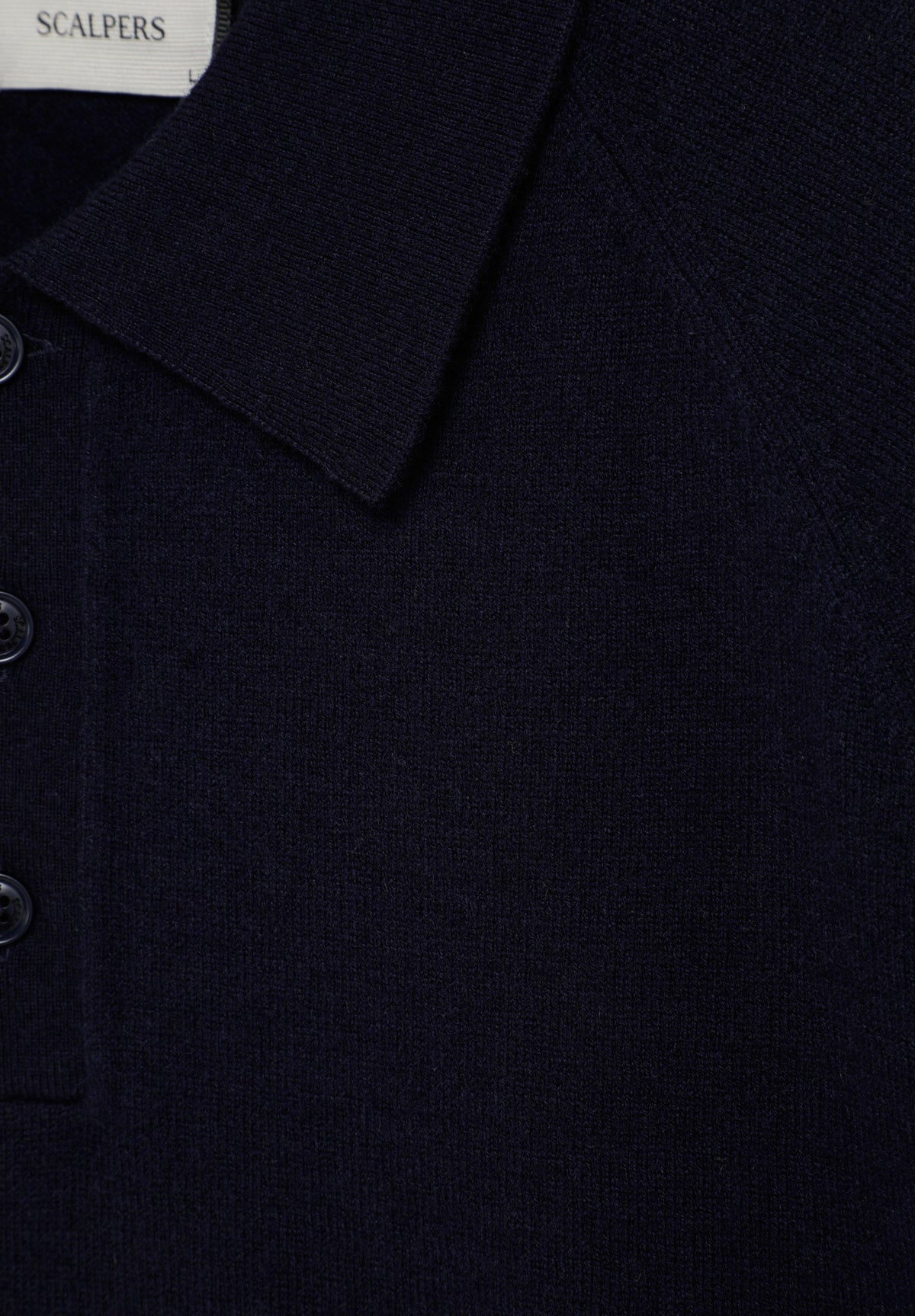 MERINO WOOL POLO SHIRT-STYLE SWEATER
