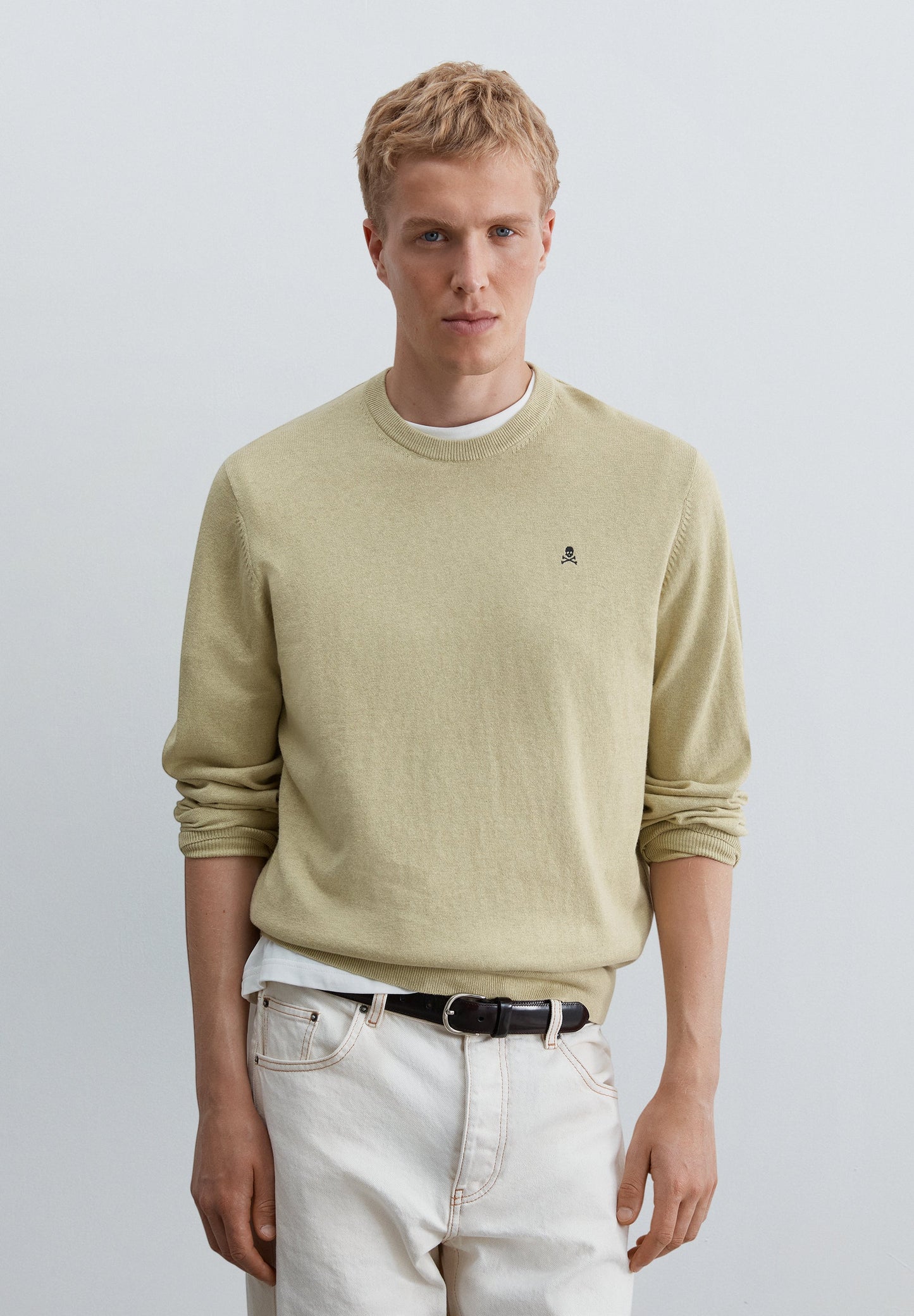 COTTON KNIT BLEND SWEATER