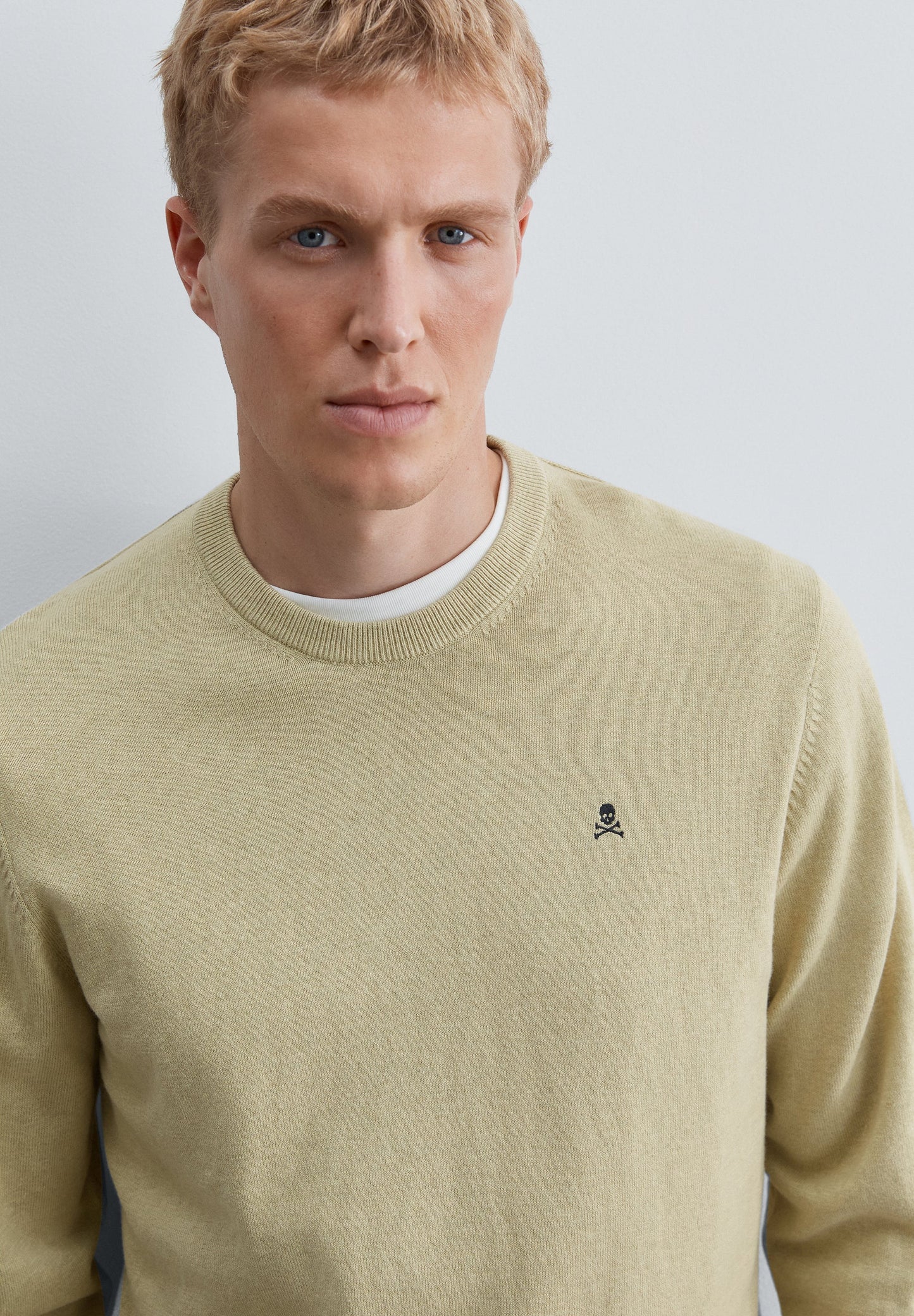 COTTON KNIT BLEND SWEATER