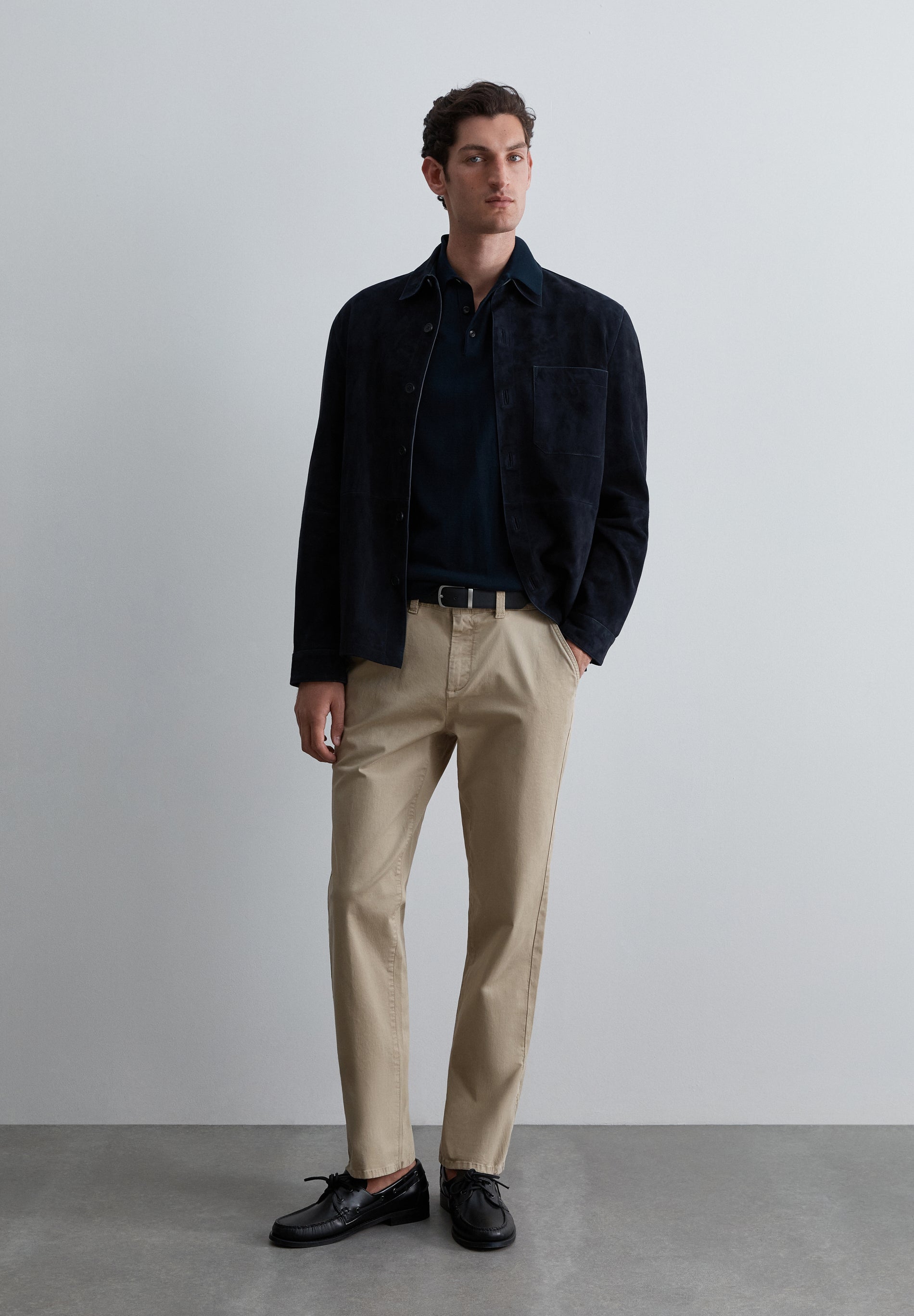 RELAXED FIT CHINO TROUSERS