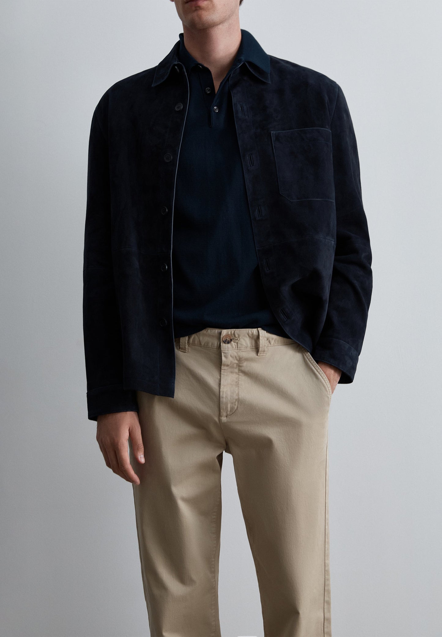 RELAXED FIT CHINO TROUSERS
