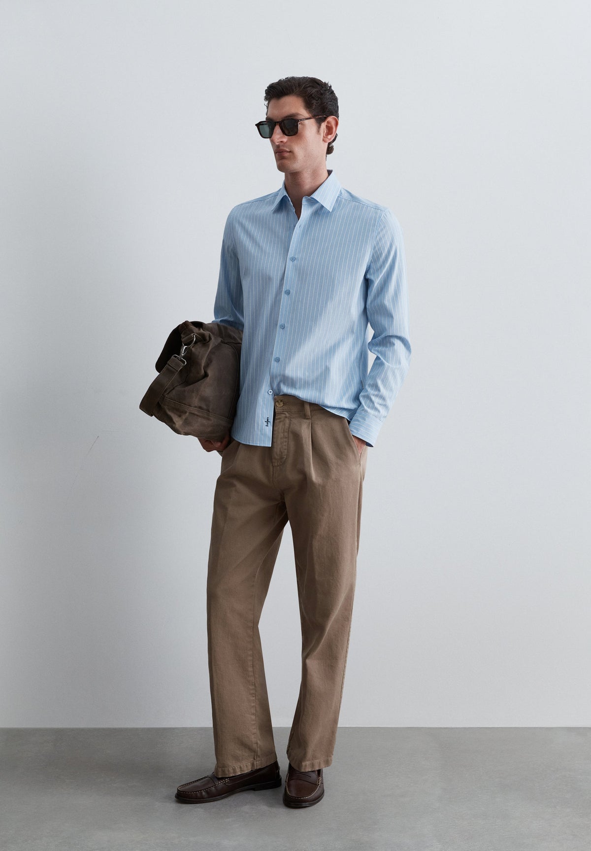 LOOSE FIT CHINO TROUSERS