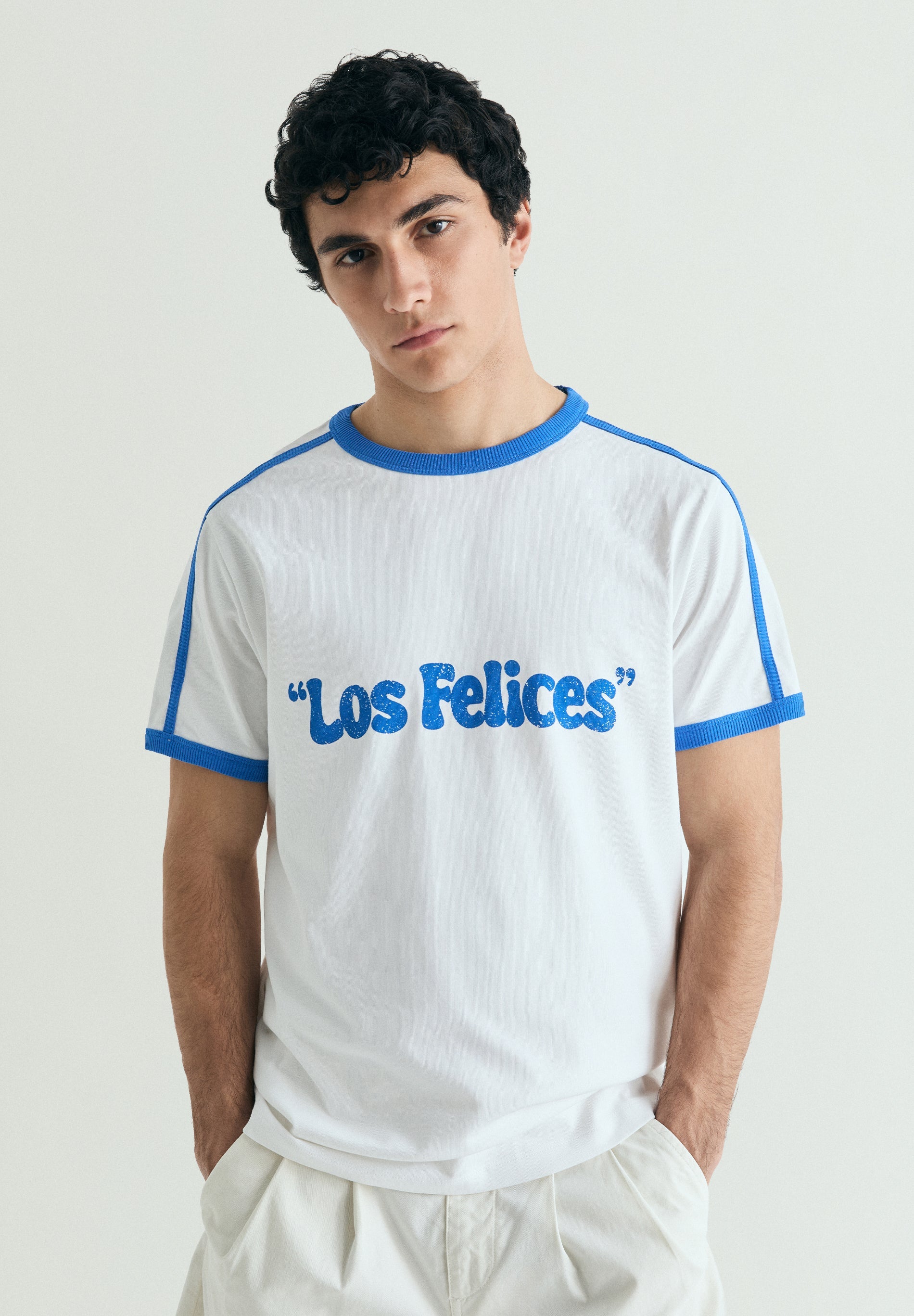 CONTRAST RIBBED T-SHIRT  | LE CHIRINGUITO