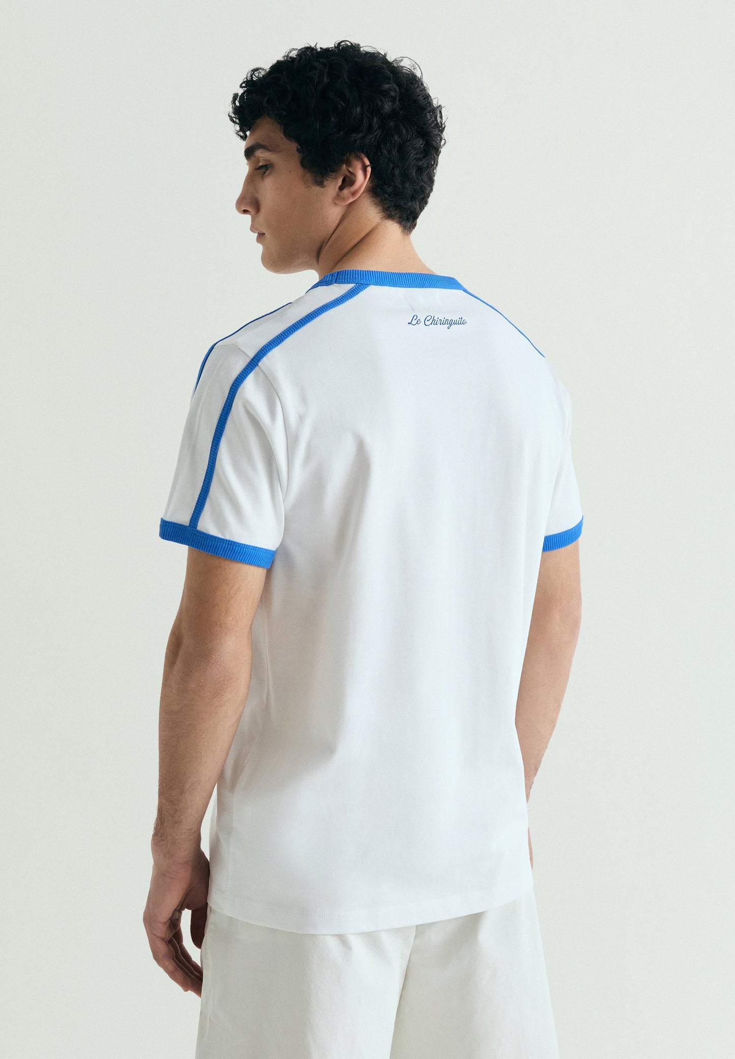 CONTRAST RIBBED T-SHIRT  | LE CHIRINGUITO