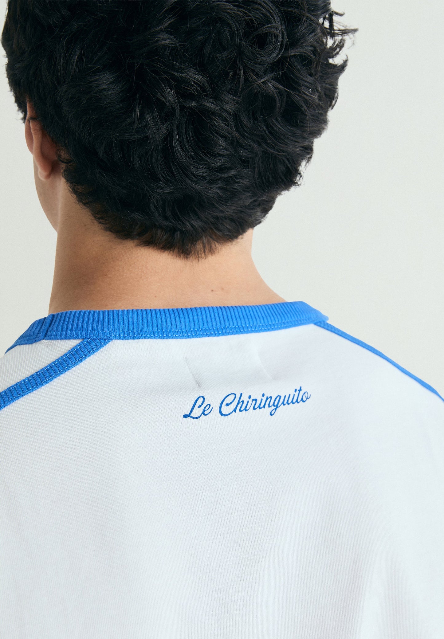 CONTRAST RIBBED T-SHIRT  | LE CHIRINGUITO