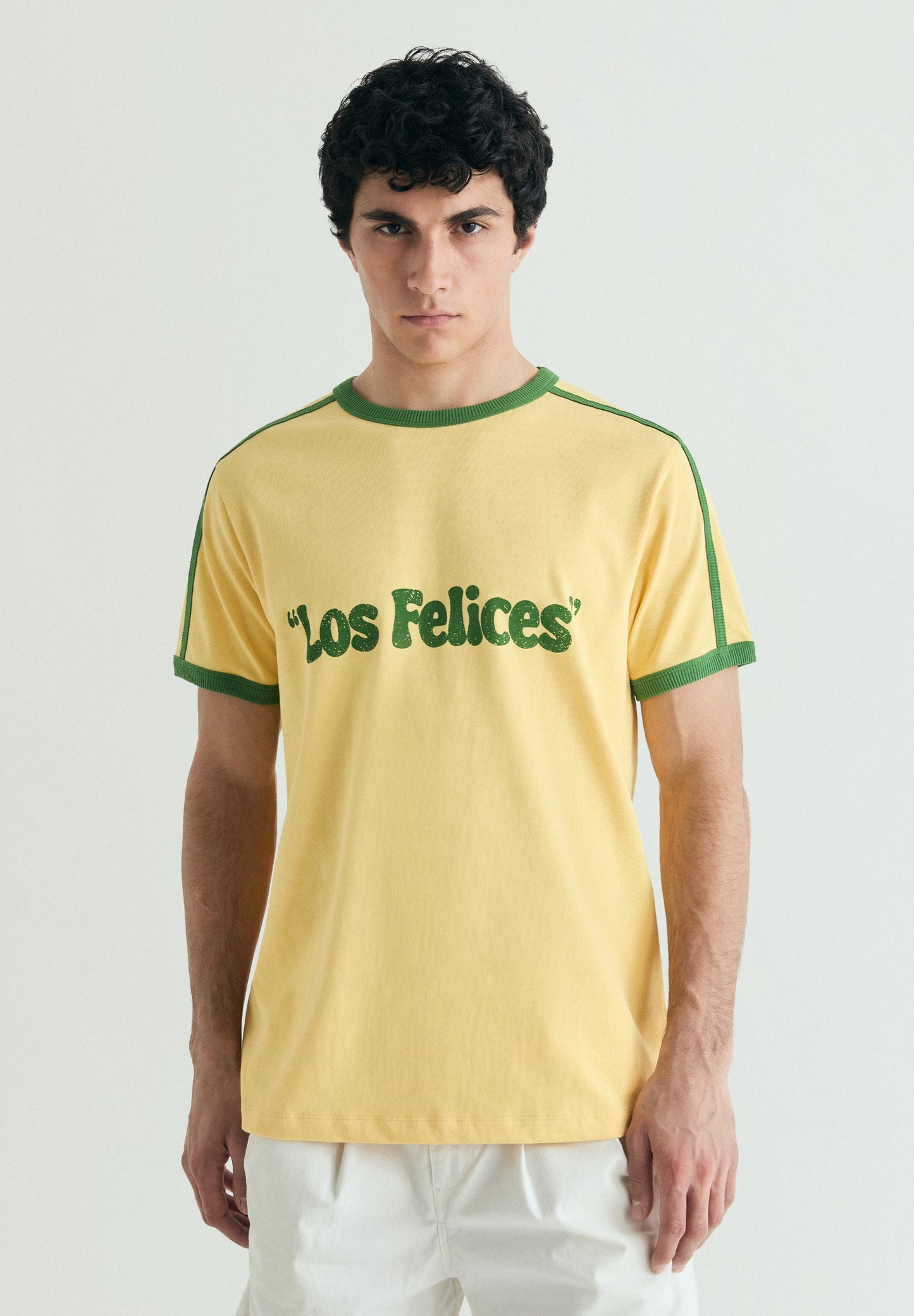 CONTRAST RIBBED T-SHIRT  | LE CHIRINGUITO
