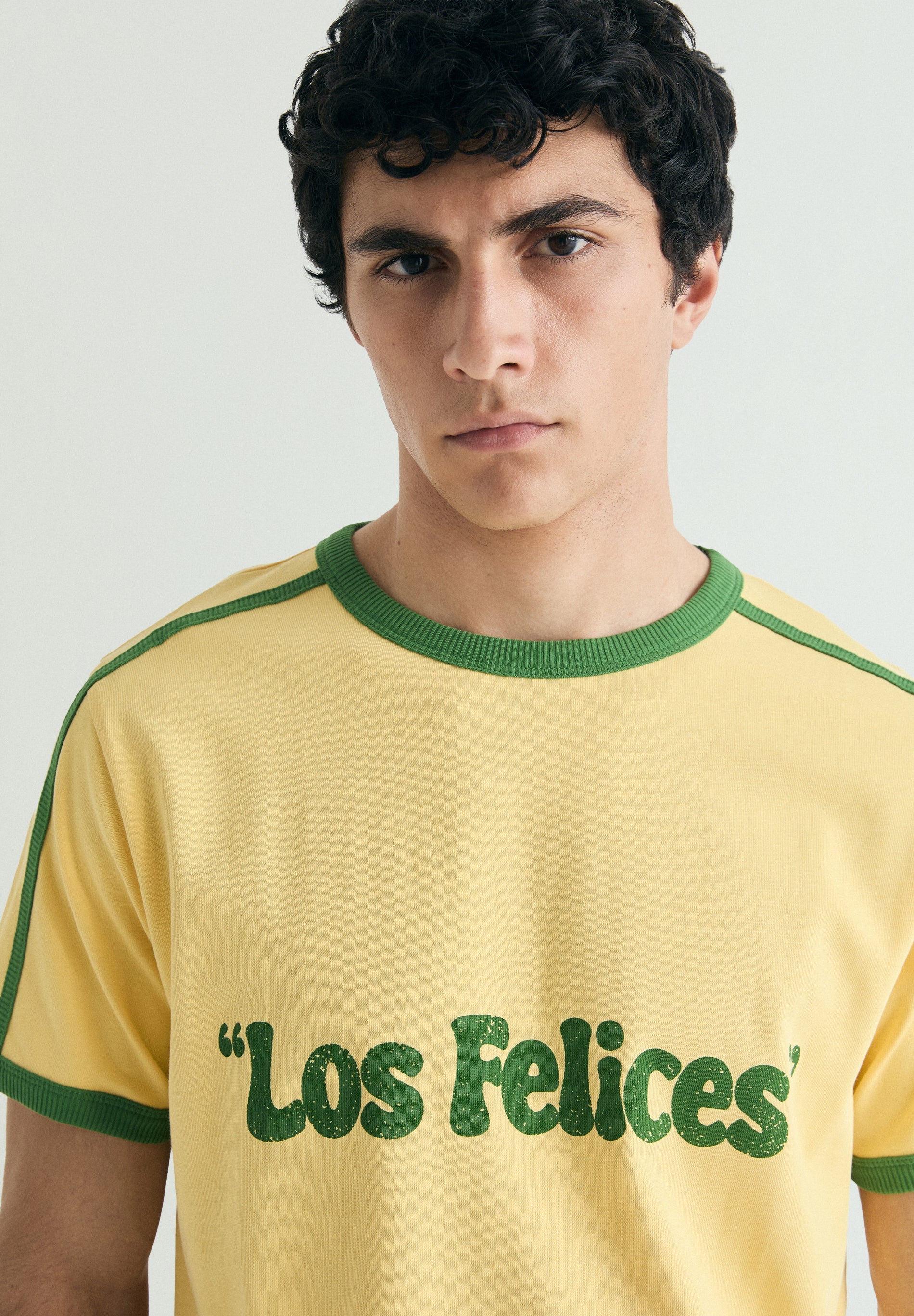 CONTRAST RIBBED T-SHIRT  | LE CHIRINGUITO