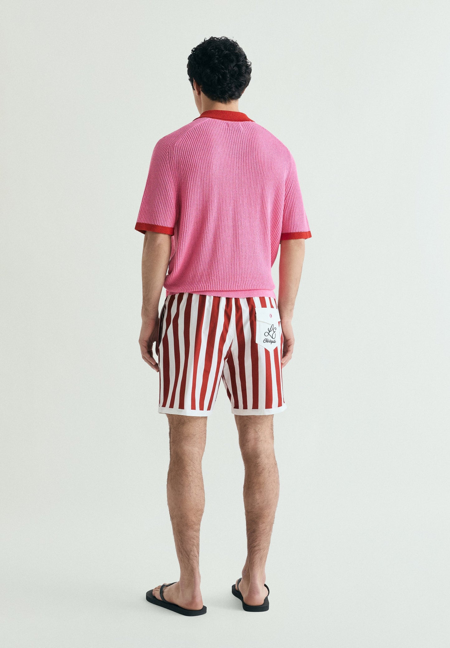 CONTRAST STRIPED SWIMMING TRUNKS | LE CHIRINGUITO