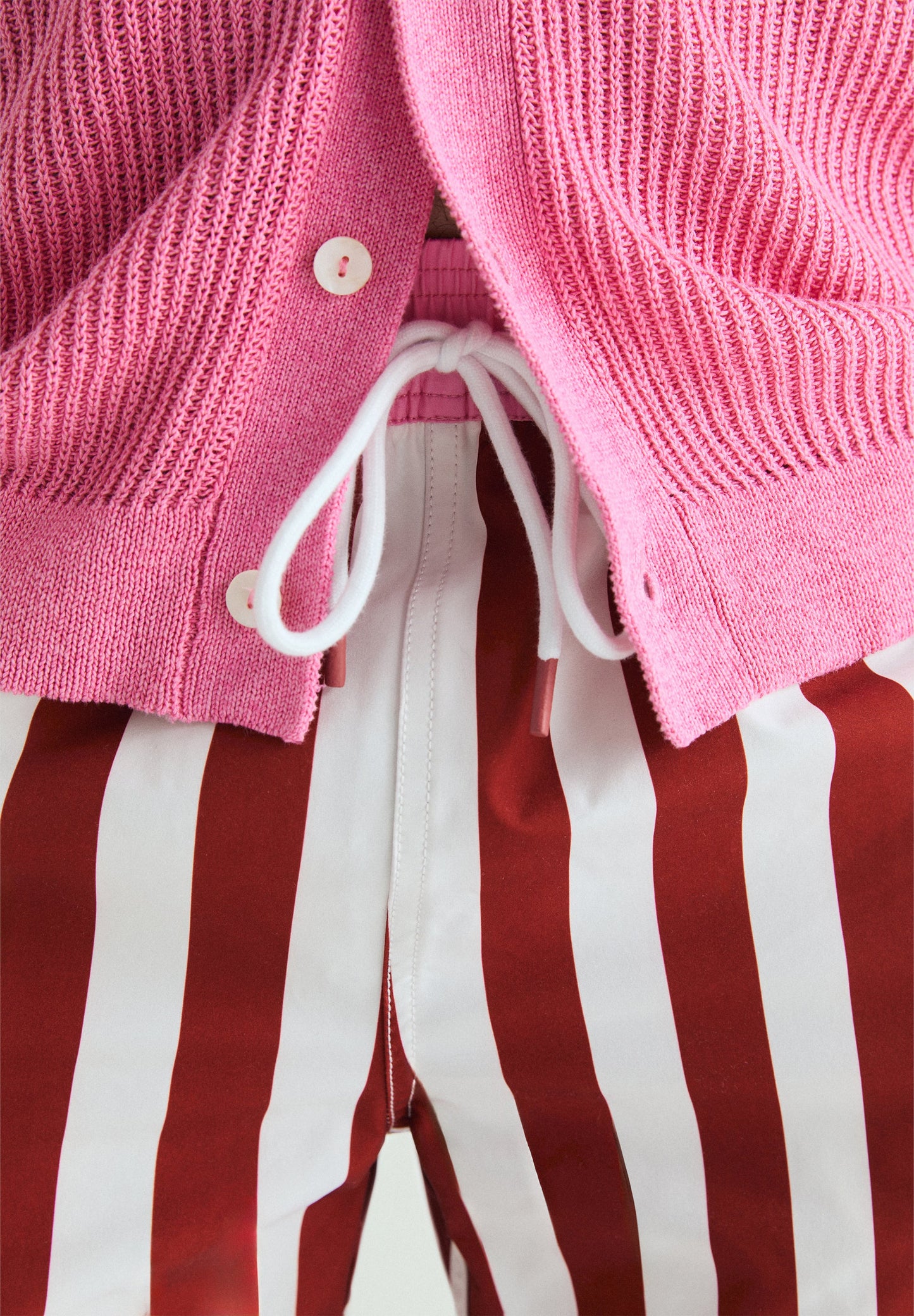CONTRAST STRIPED SWIMMING TRUNKS | LE CHIRINGUITO