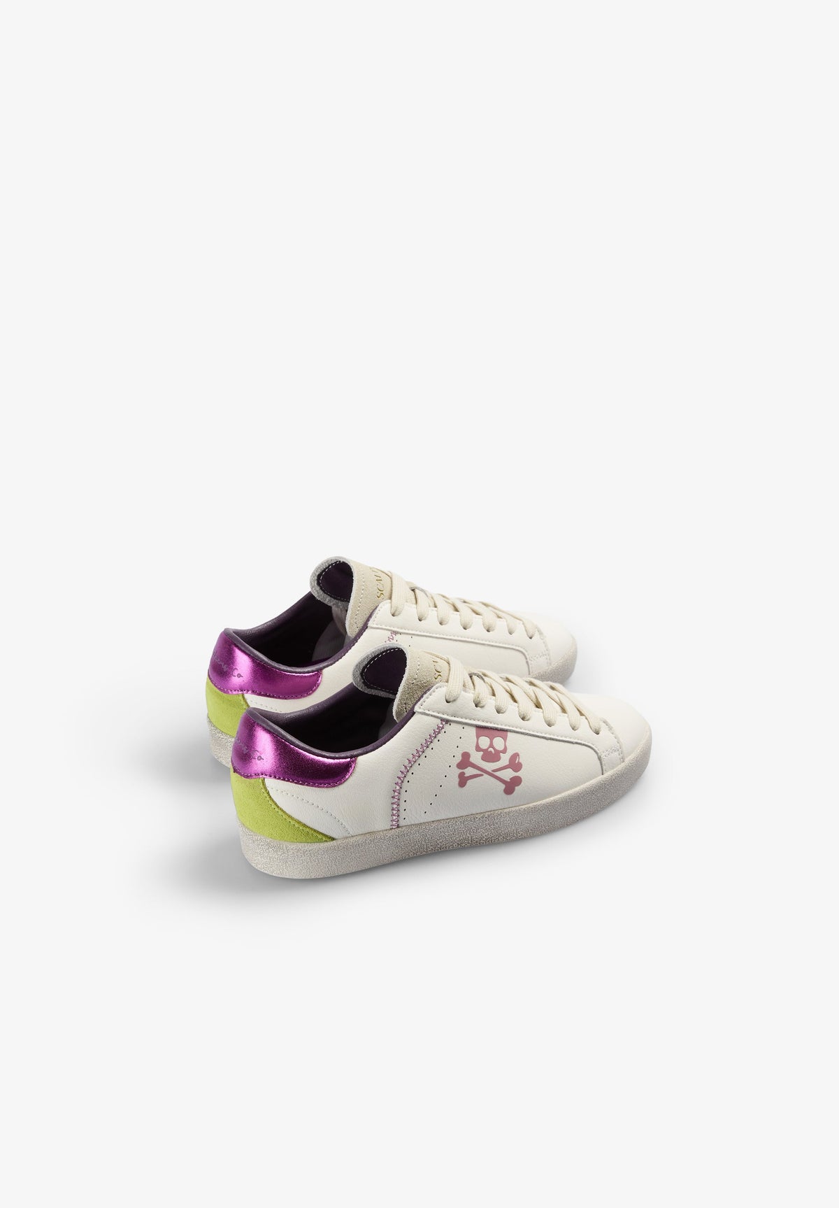 METALLIC SKULL SNEAKERS