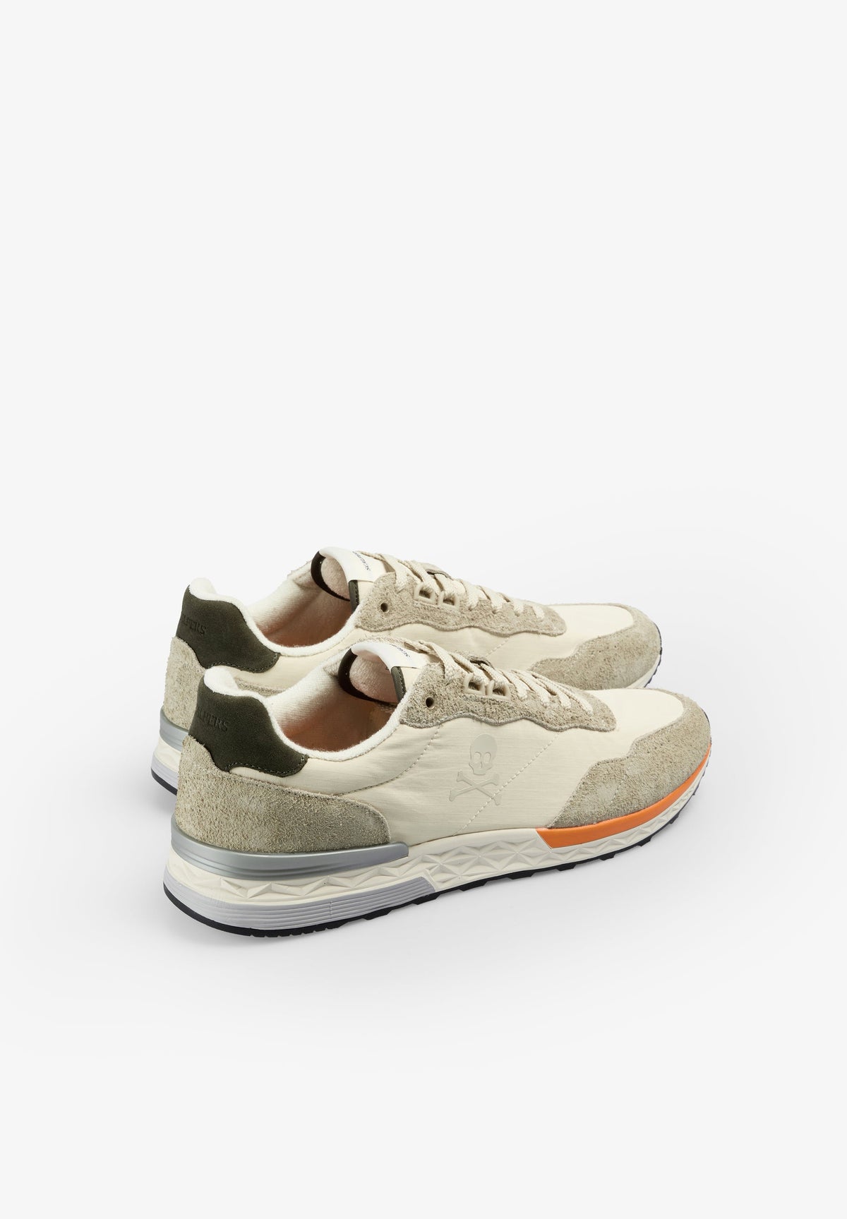 CONTRAST SUEDE SNEAKERS