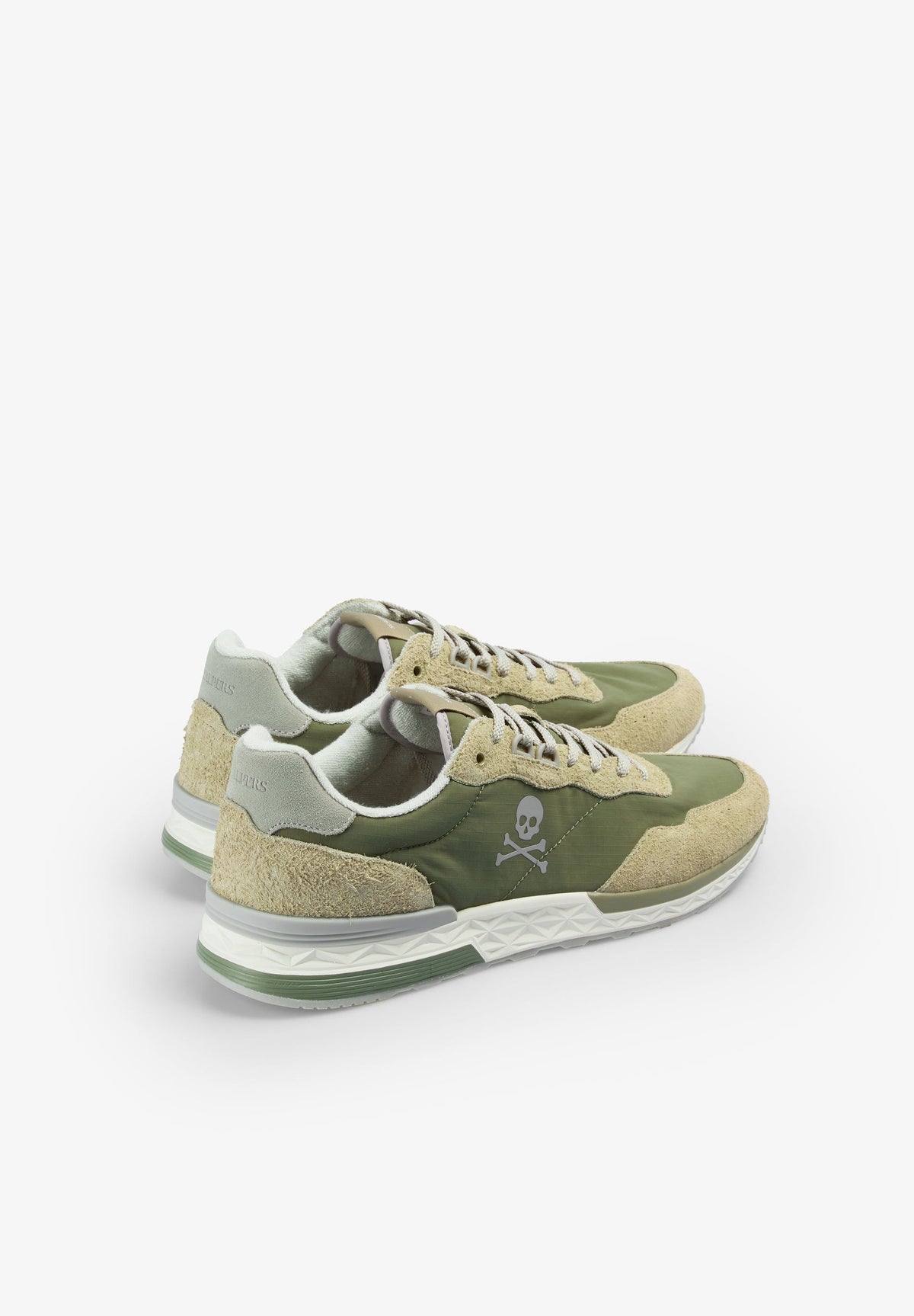 CONTRAST SUEDE SNEAKERS