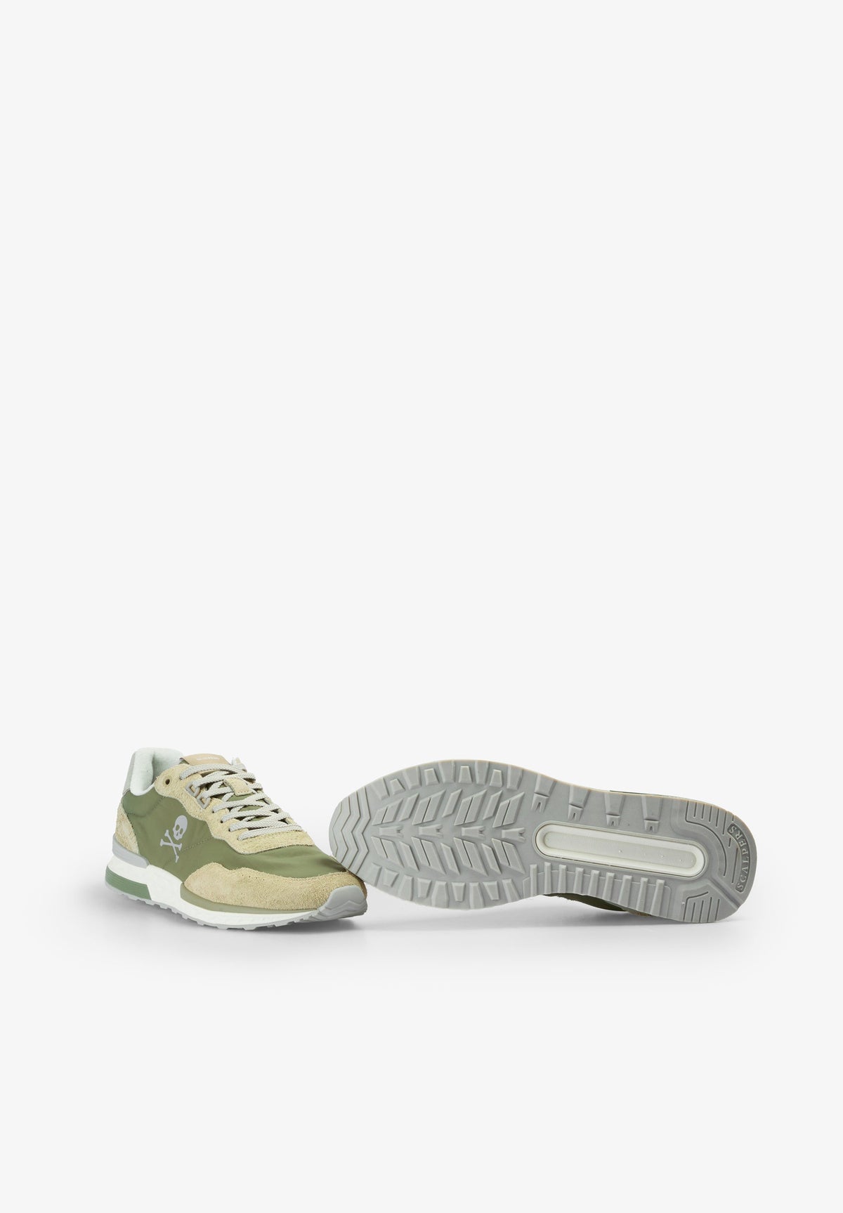 CONTRAST SUEDE SNEAKERS