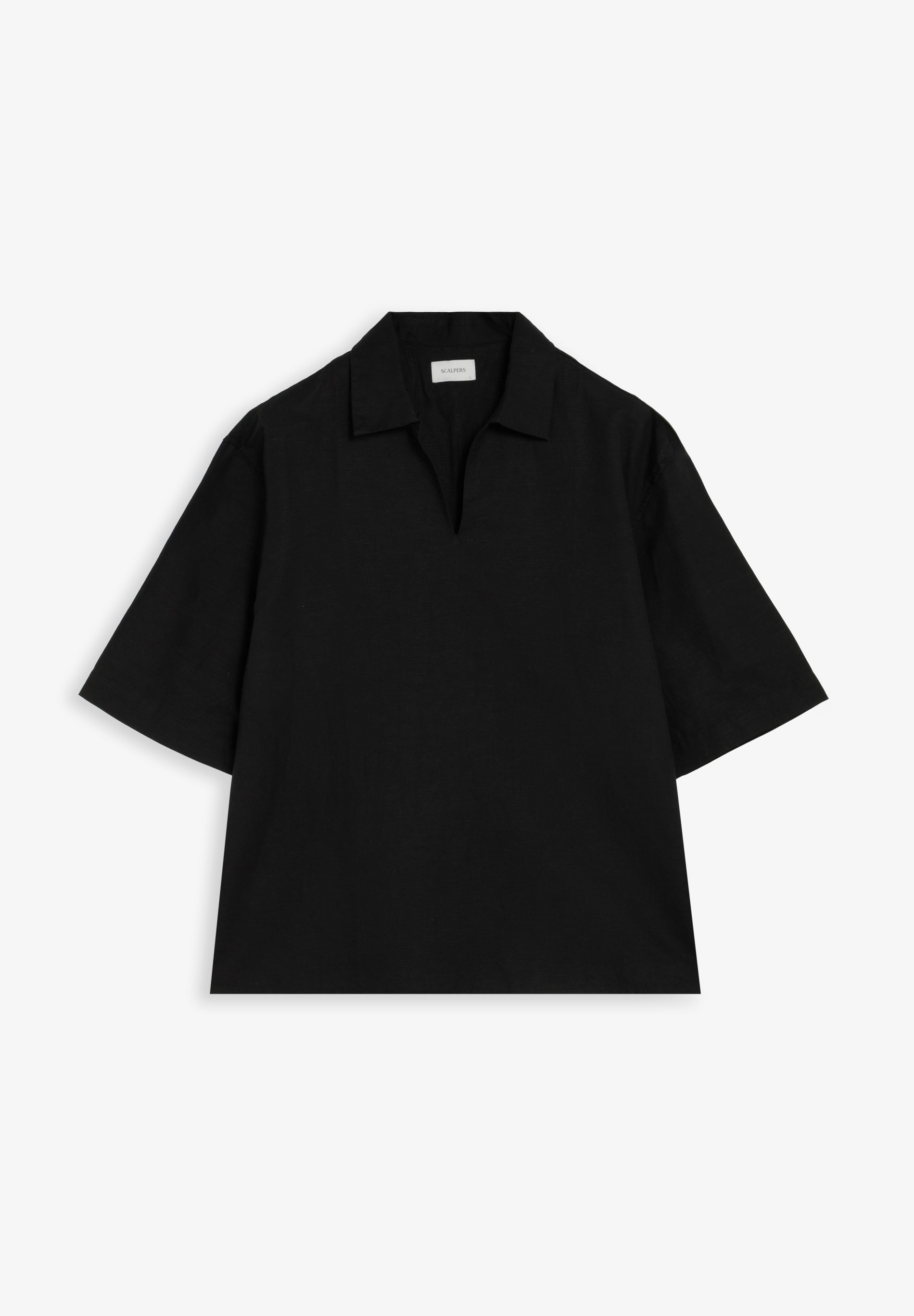 COTTON AND LINEN POLO SHIRT