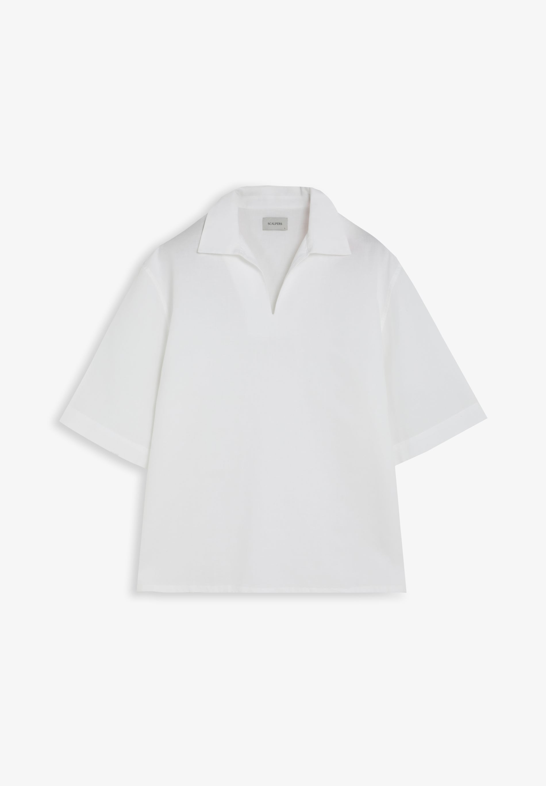 COTTON AND LINEN POLO SHIRT