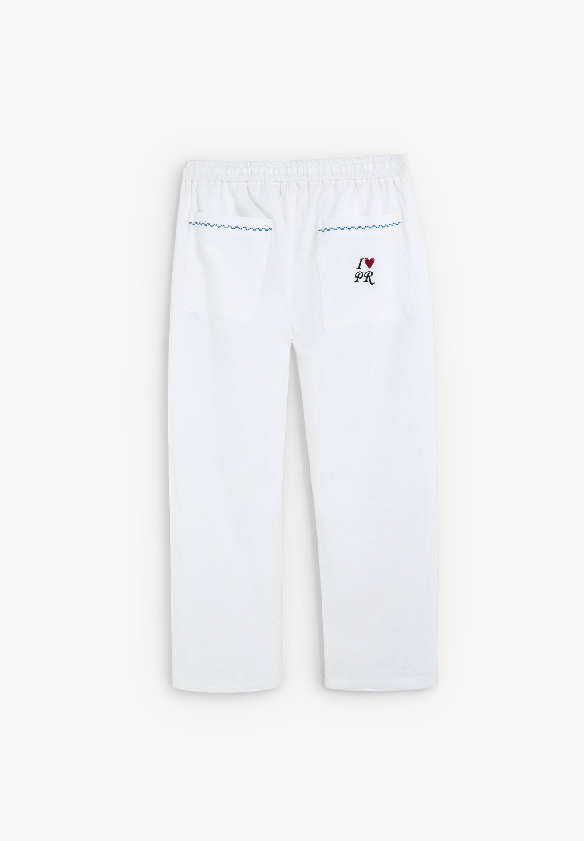 RELAXED LINEN AND COTTON TROUSERS
