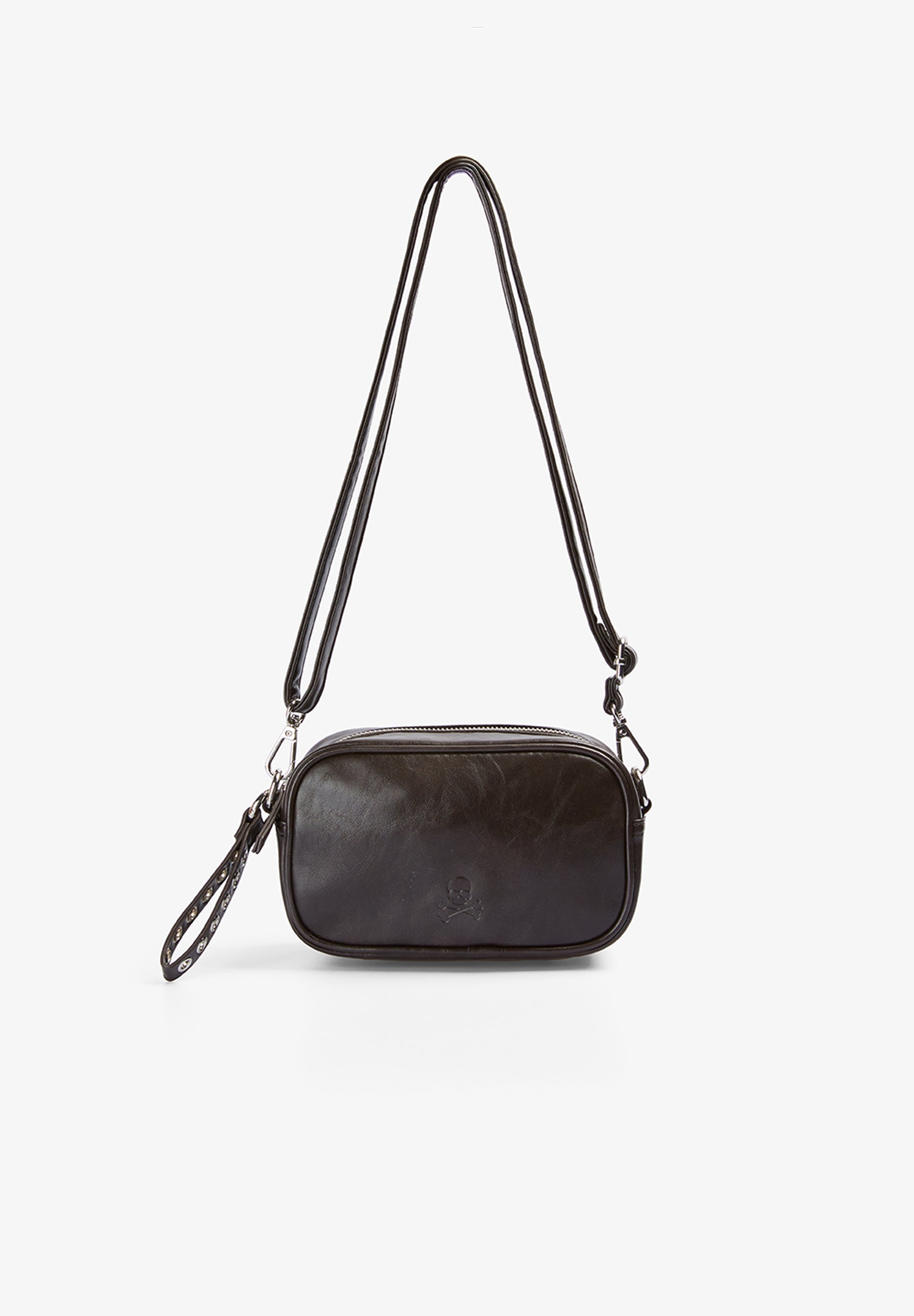 FAUX LEATHER CROSSBODY BAG