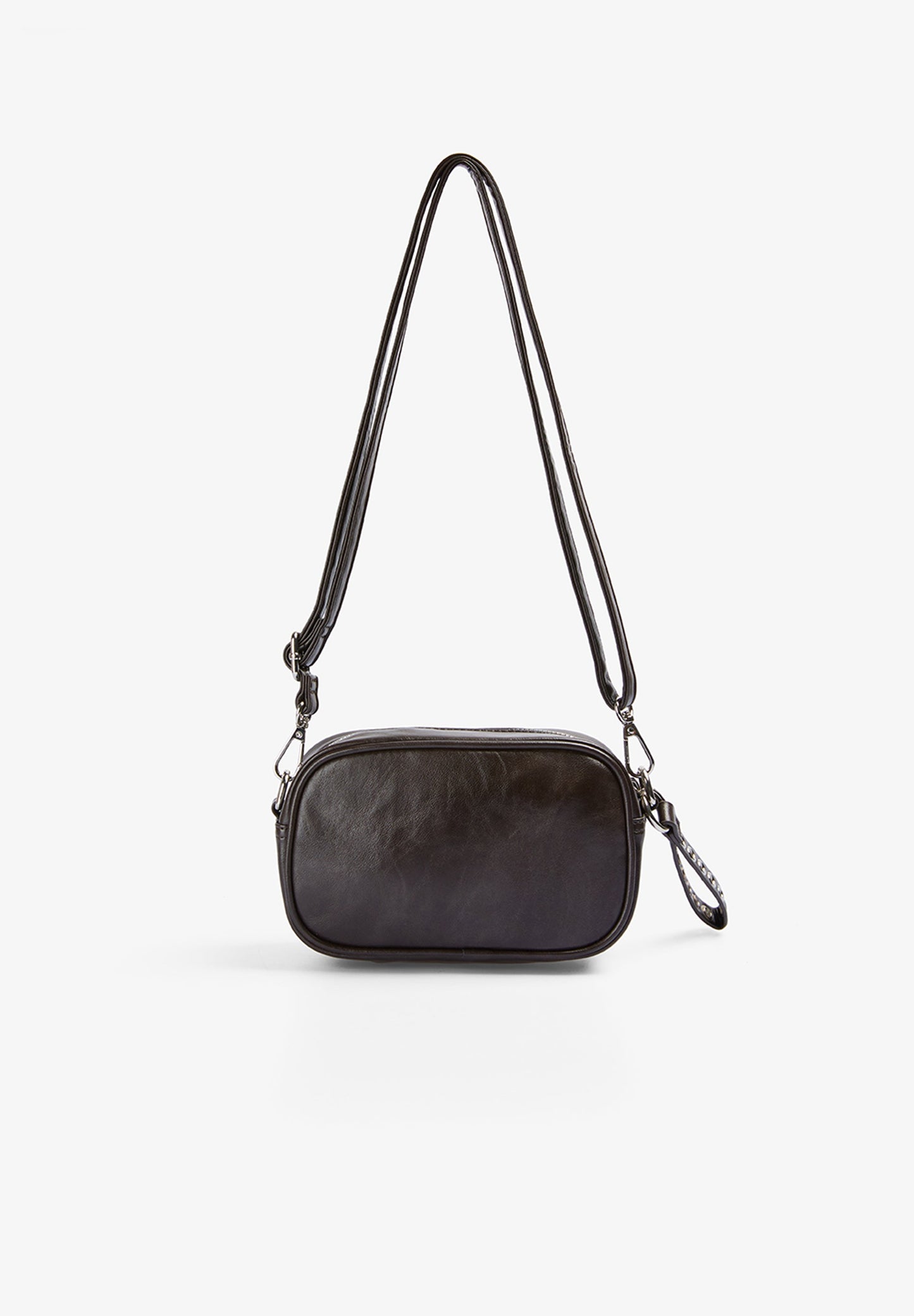 FAUX LEATHER CROSSBODY BAG