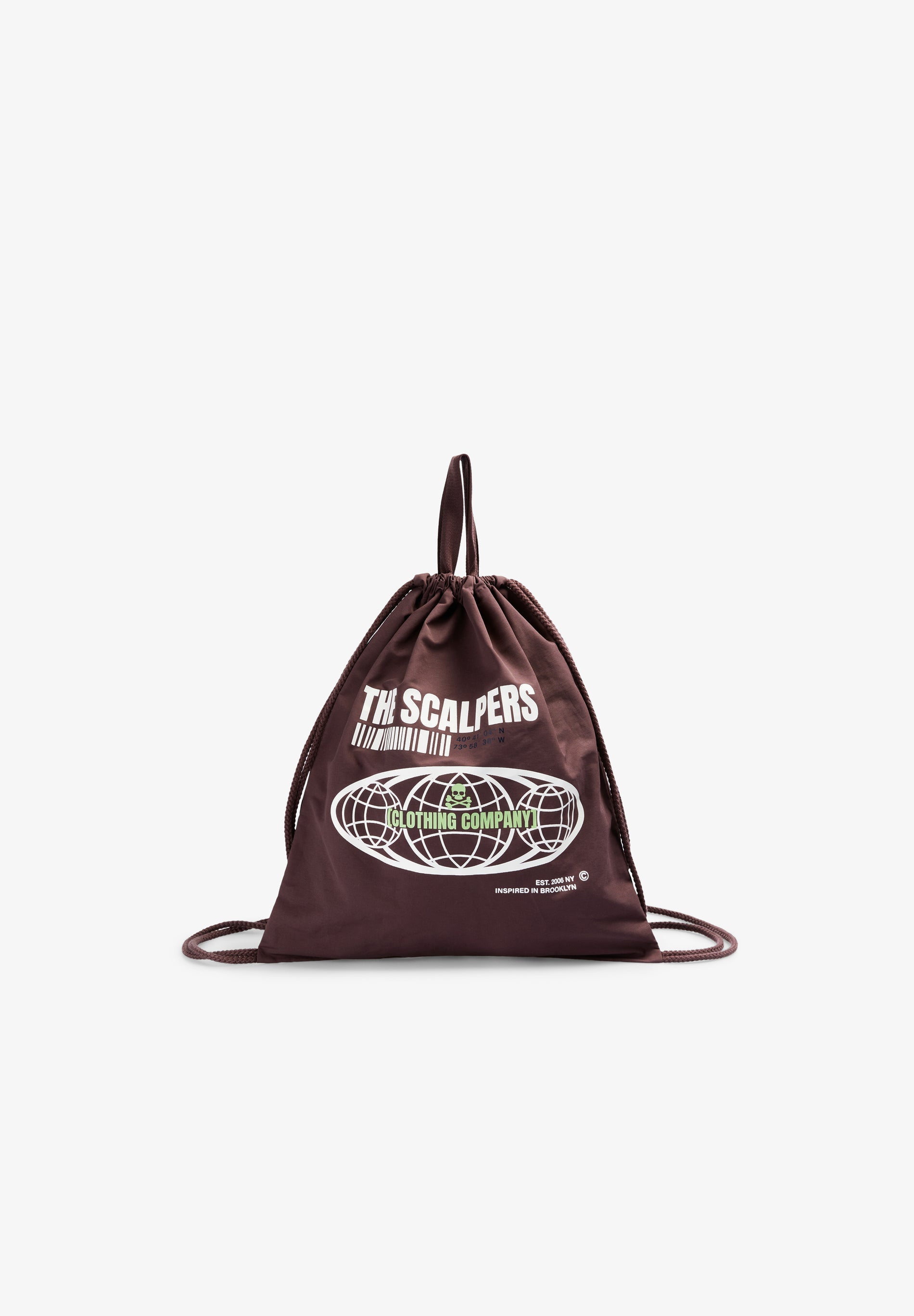 BUCKET BAG BACKPACK WITH PRINTED FRONT