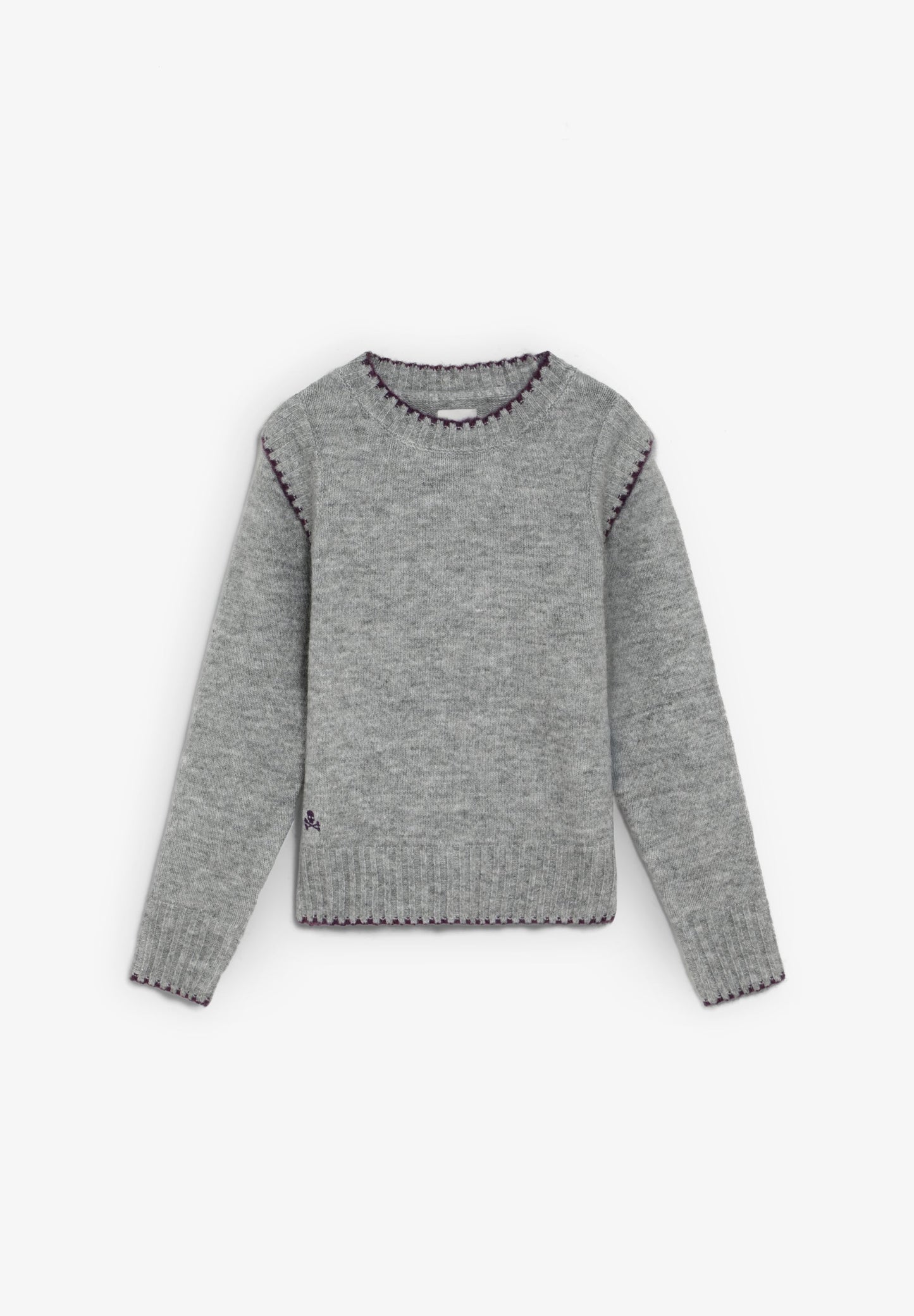 CONTRAST SEAM SWEATER