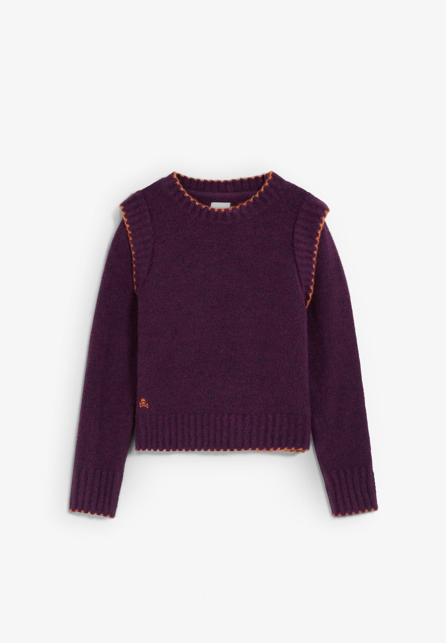 CONTRAST SEAM SWEATER