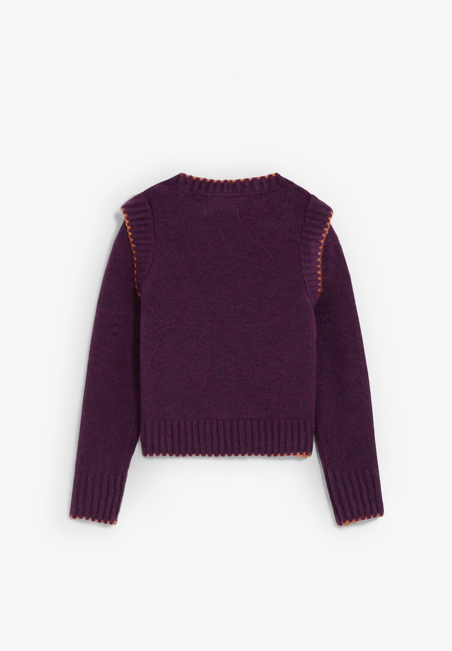 CONTRAST SEAM SWEATER