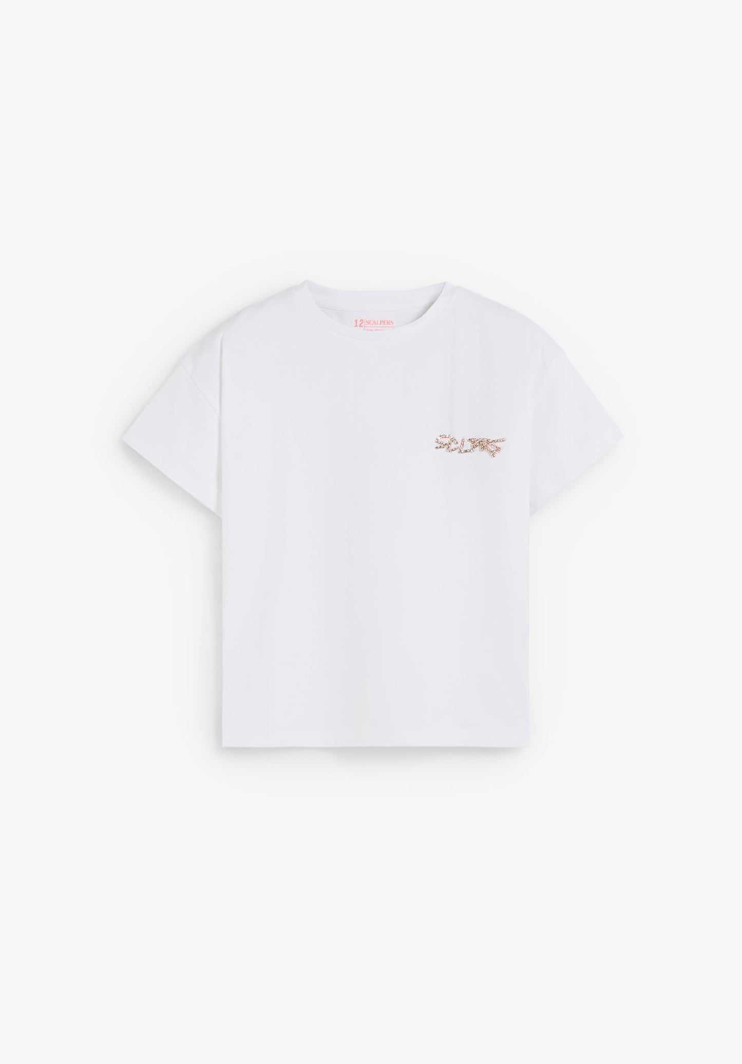 T-SHIRT WITH RHINESTONE DETAIL