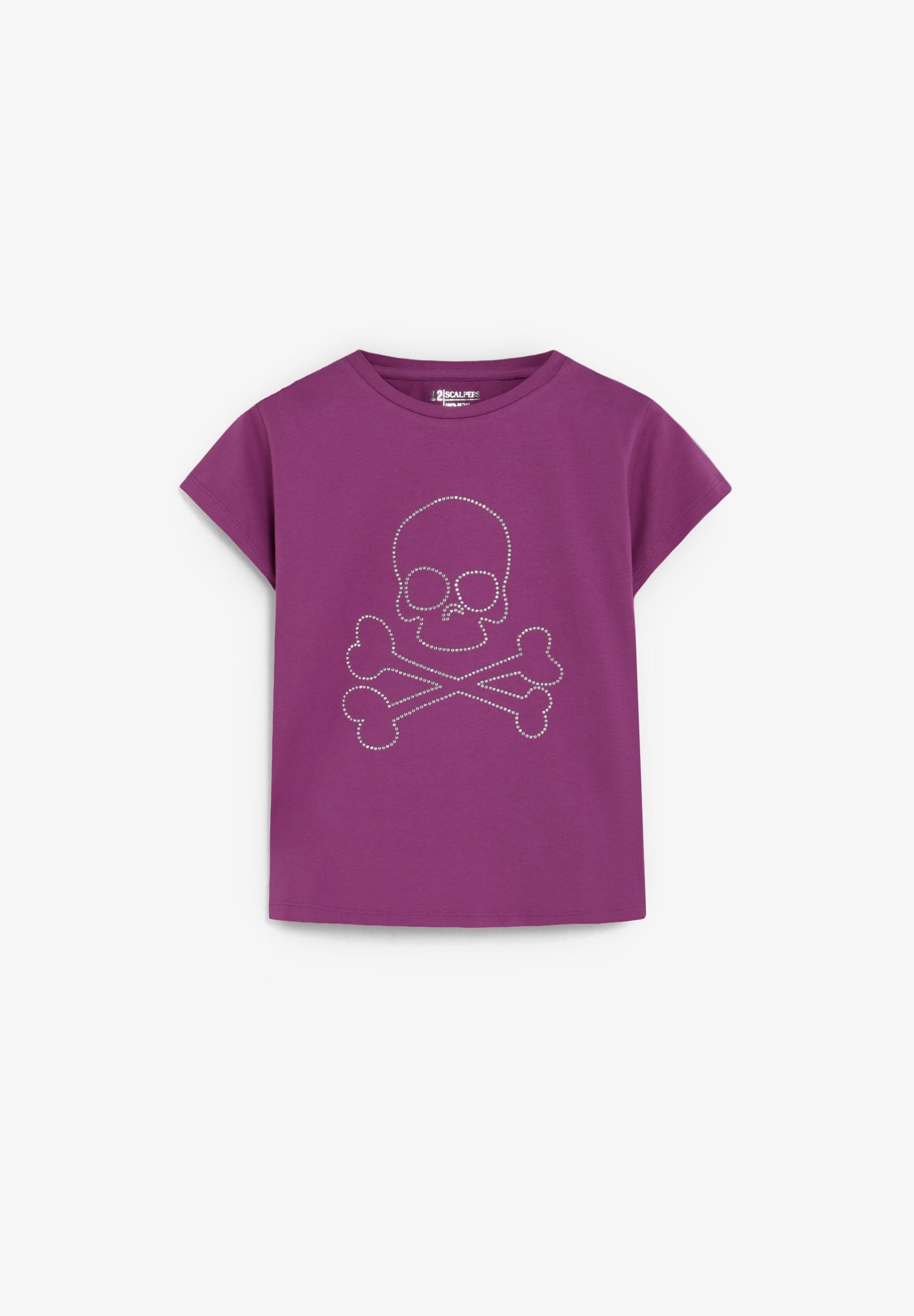 RHINESTONE SKULL T-SHIRT