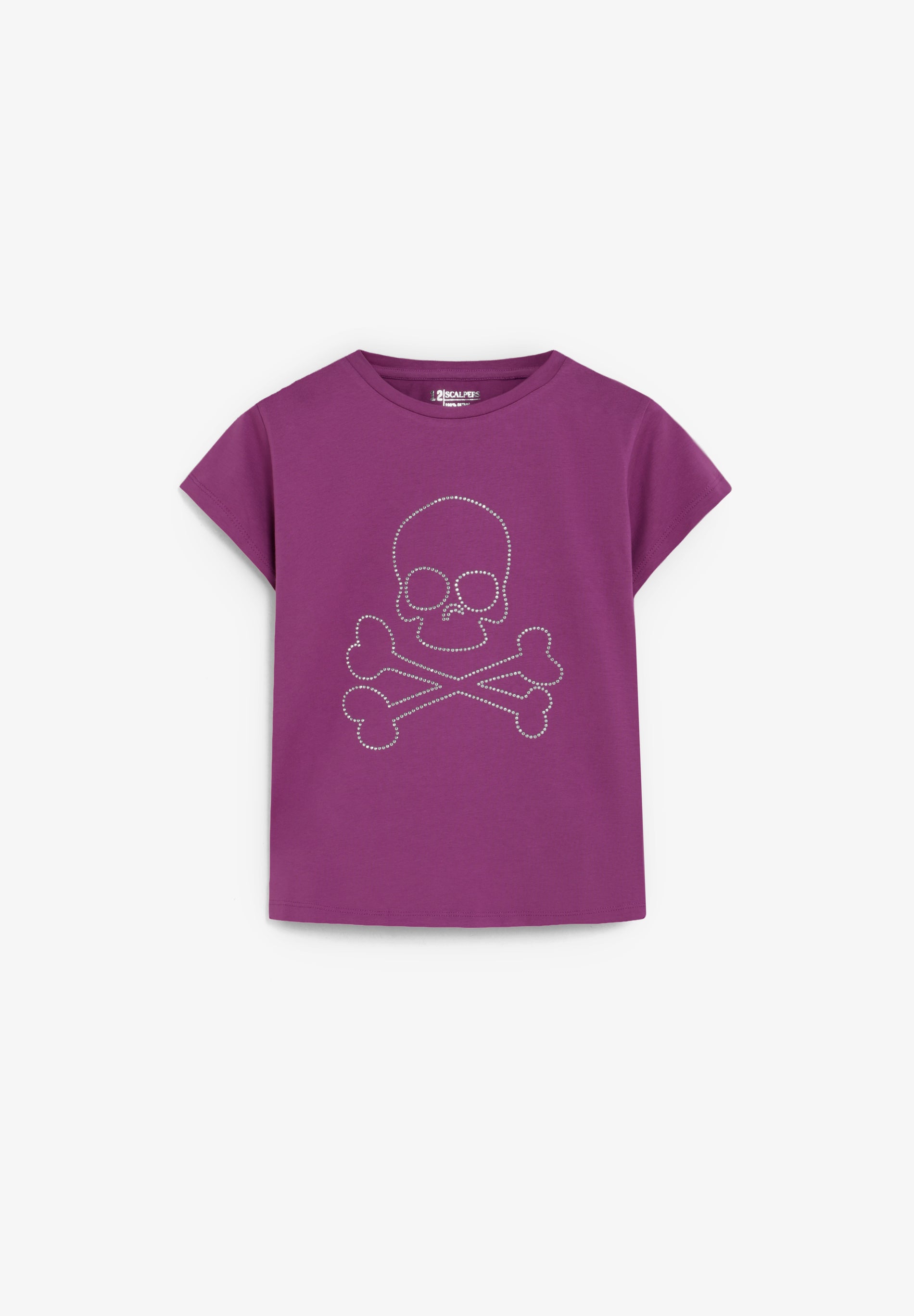 RHINESTONE SKULL T-SHIRT