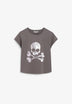 METALLIC SKULL T-SHIRT