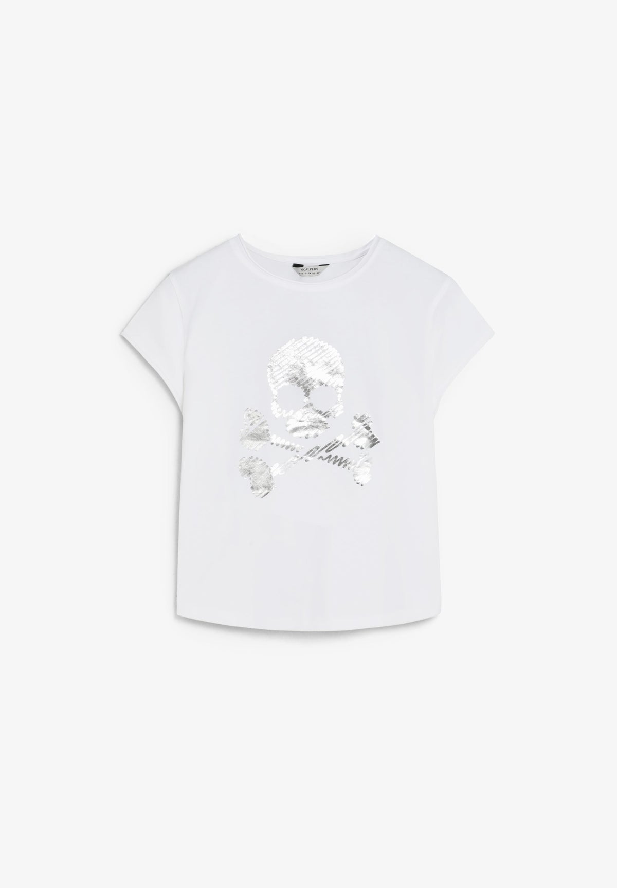 METALLIC SKULL T-SHIRT