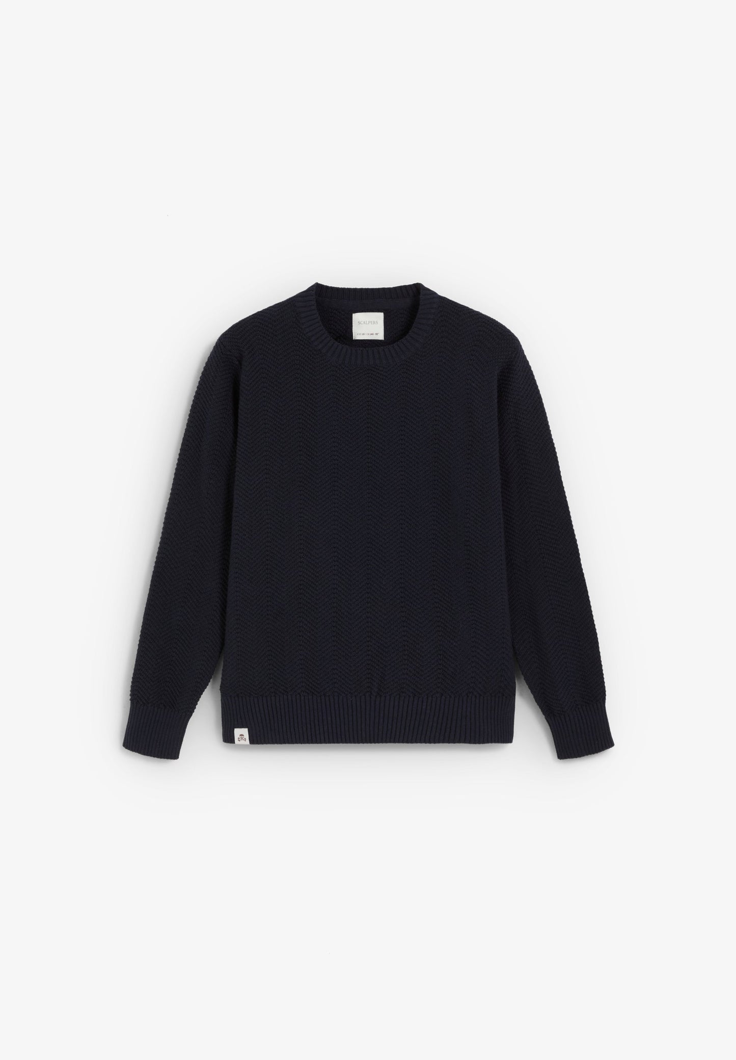 HERRINGBONE KNIT SWEATER