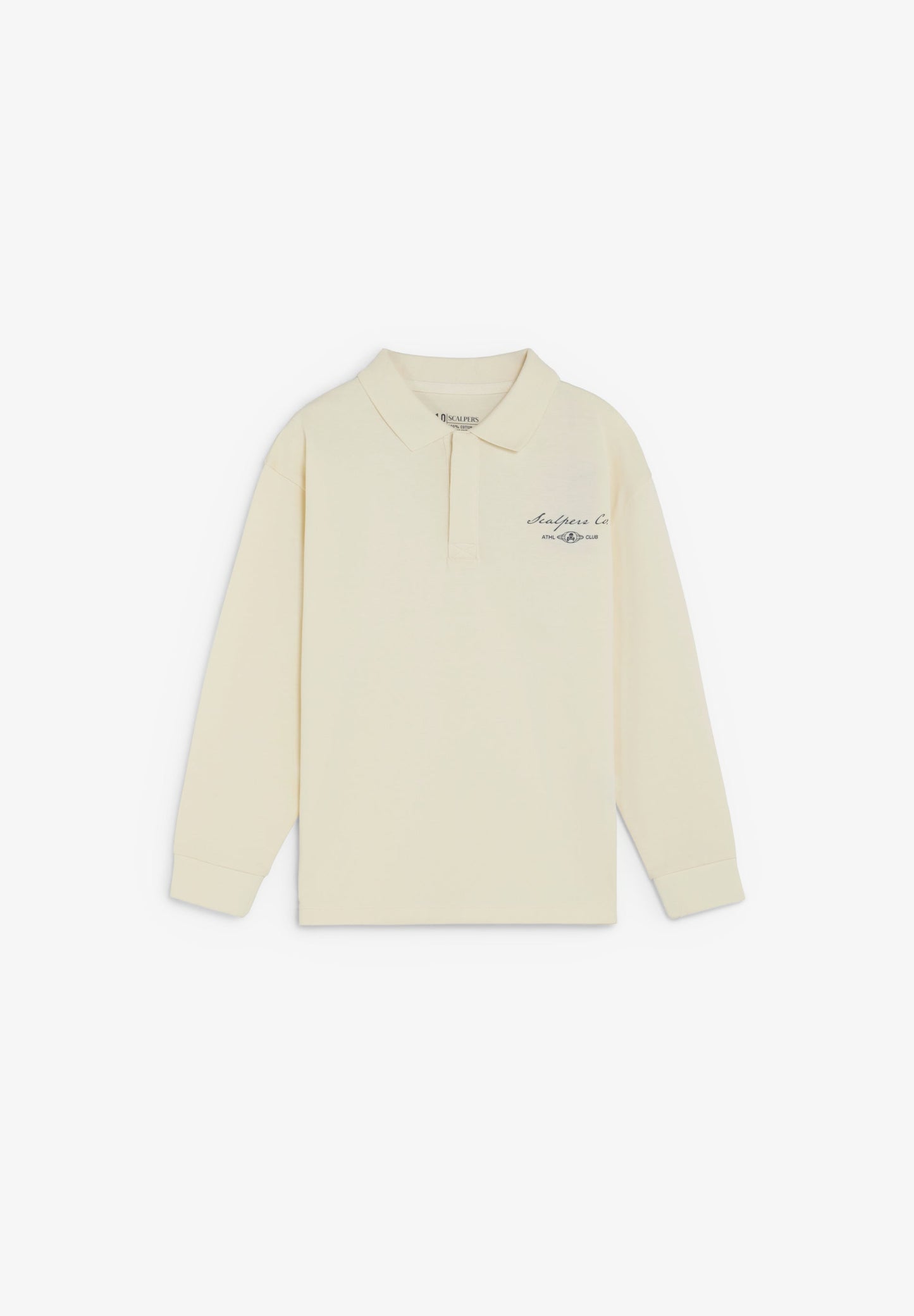 LONG SLEEVE PRINTED POLO SHIRT