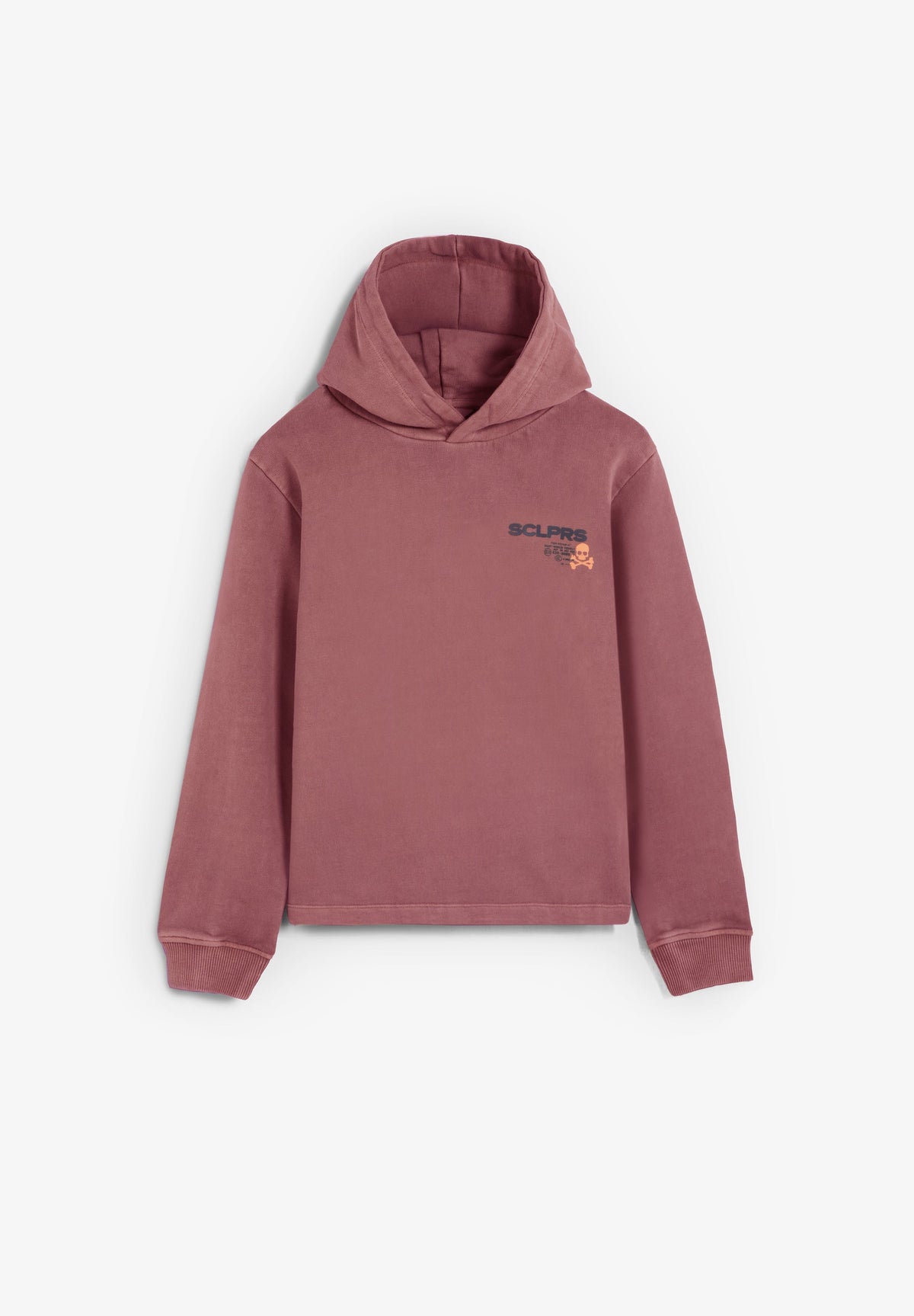 CONTRAST PRINT HOODIE