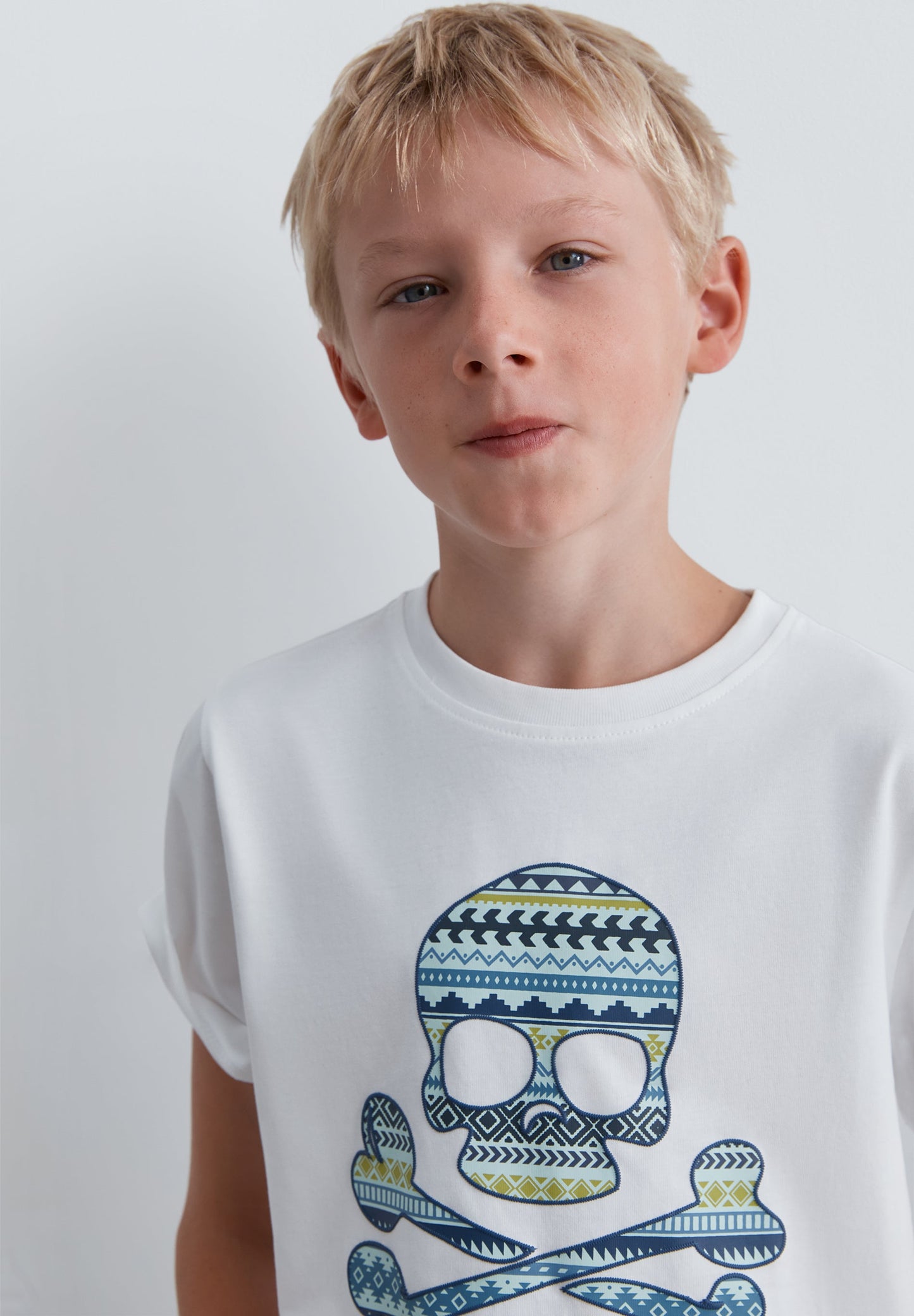 PRINTED SKULL T-SHIRT