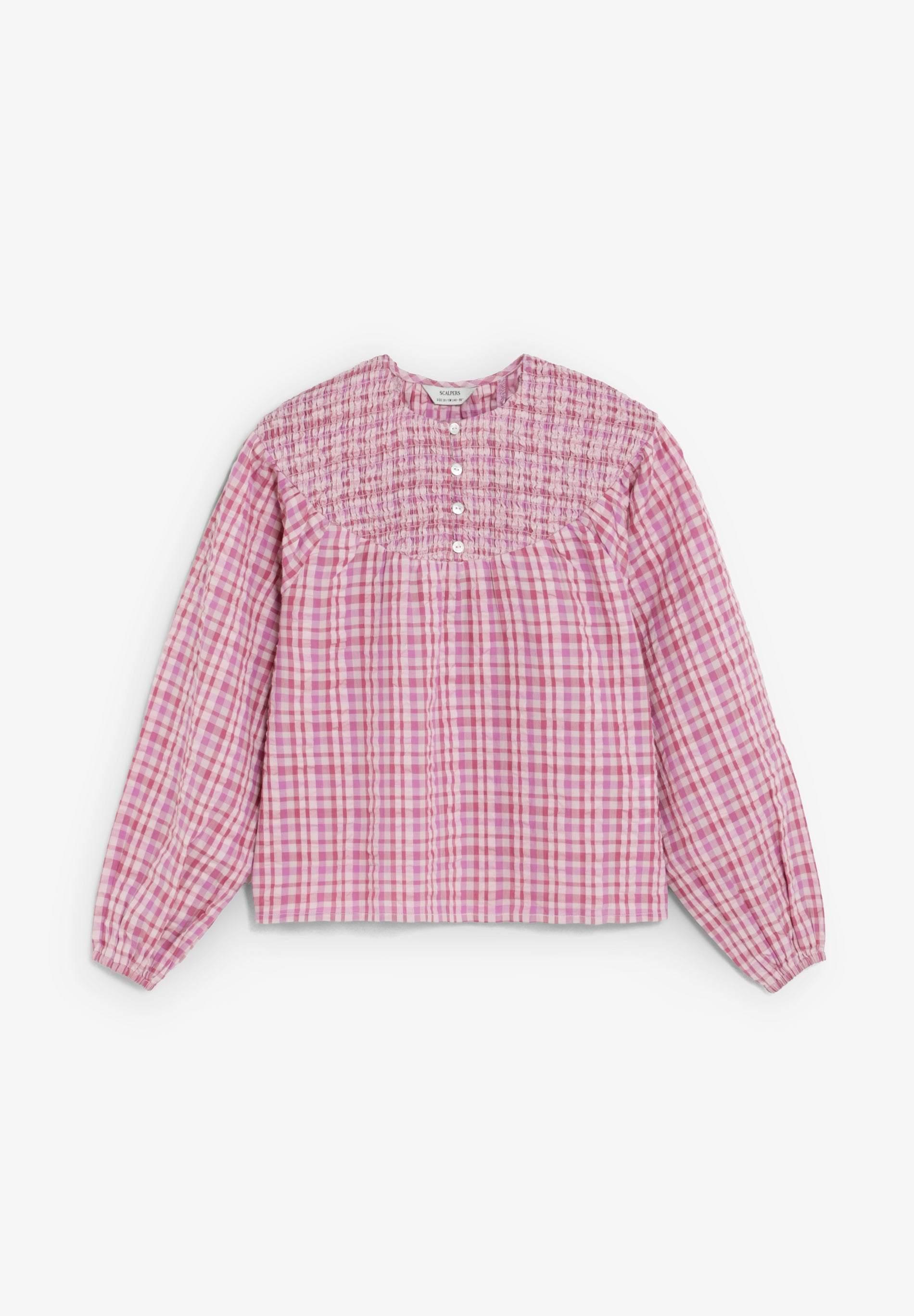 SCCHECK SMOCK BLOUSE GIRLS
