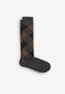DIAMOND PATTERN KNEE-HIGH SOCKS
